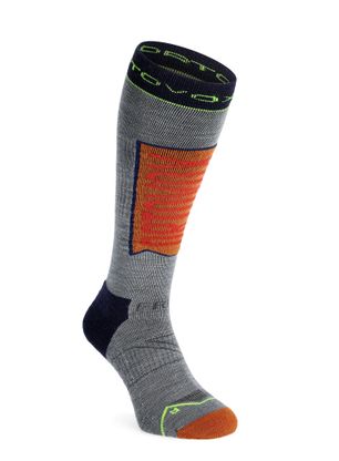 Ponožky na lyže Ortovox Free Ride Long Socks - clay orange