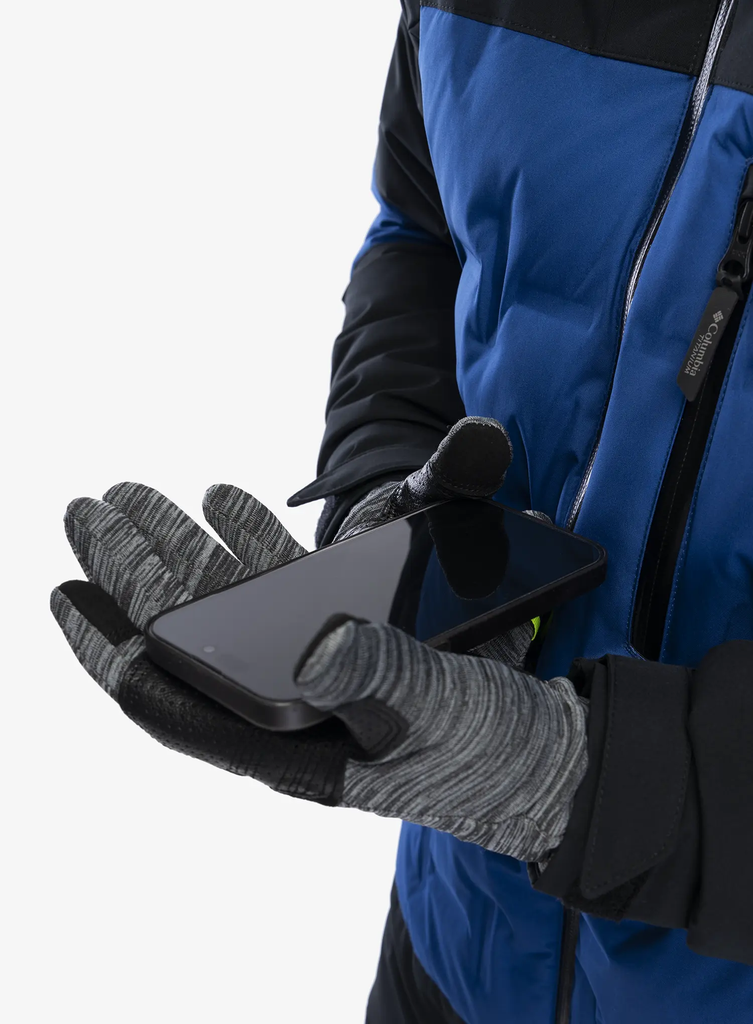 Lyžařské rukavice Ortovox Freeride 3 Finger Glove Pro - black raven