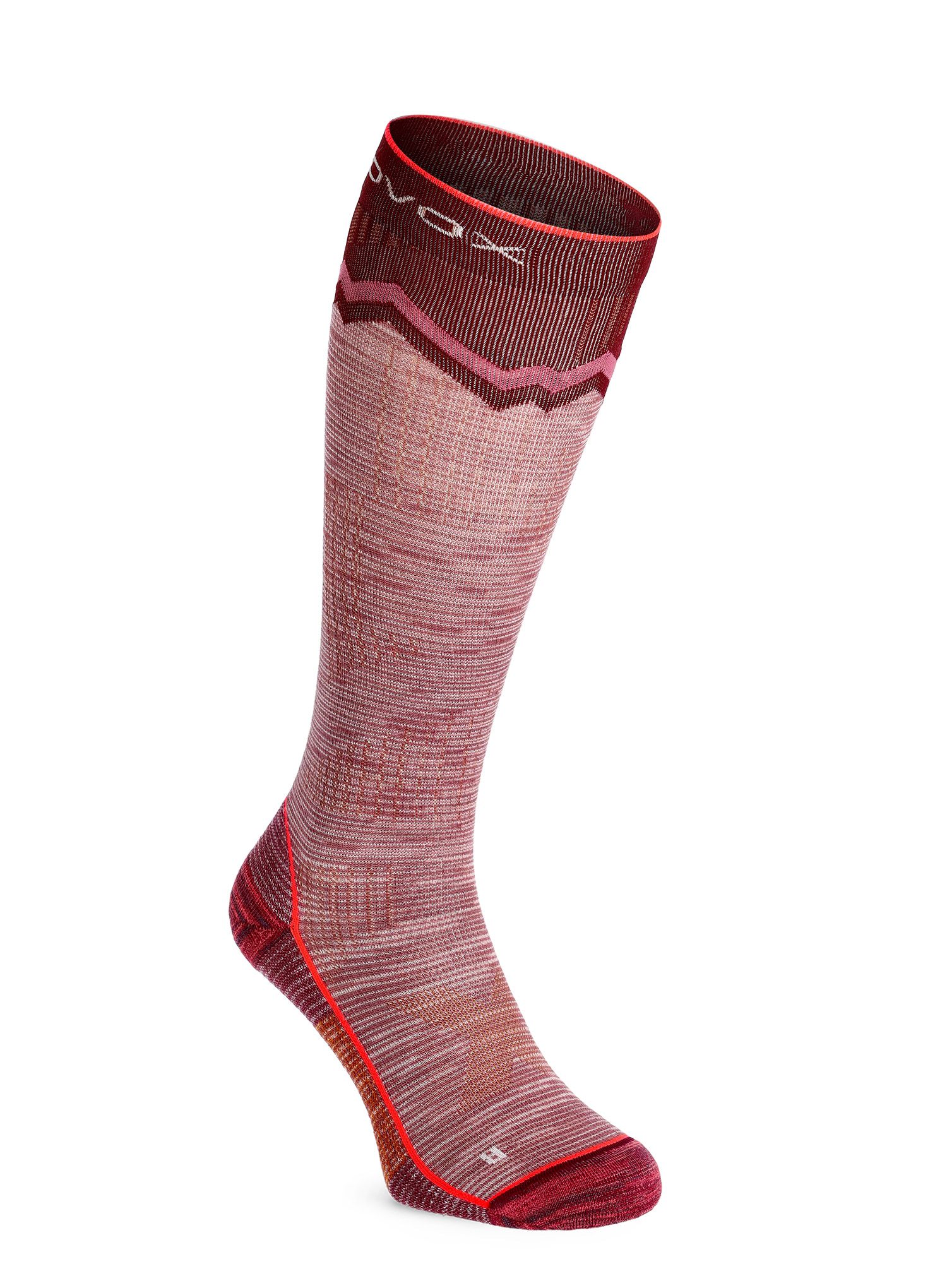 Dámské skialpove ponožky Ortovox Tour Long Socks - mountain rose