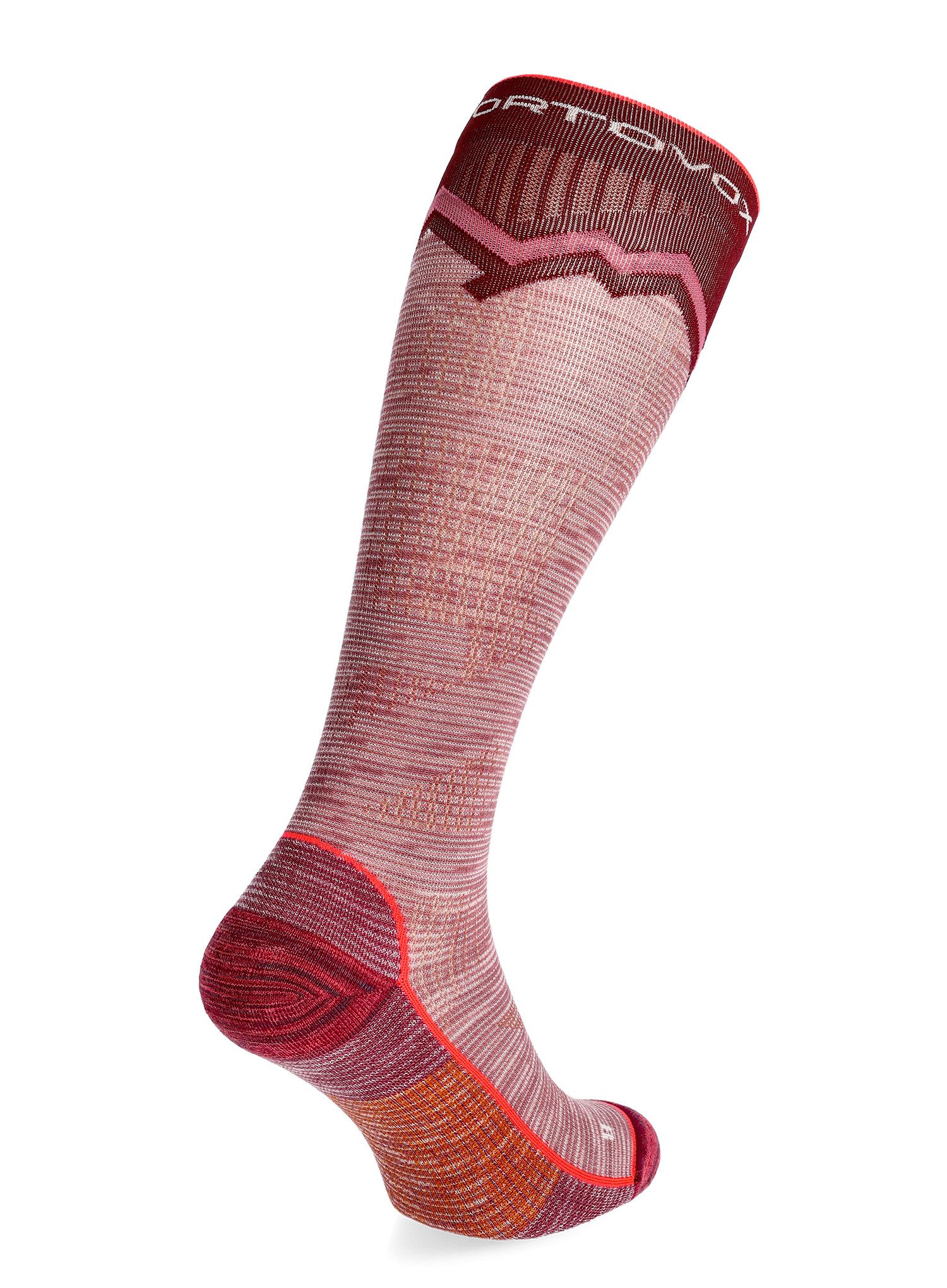 Dámské skialpove ponožky Ortovox Tour Long Socks - mountain rose