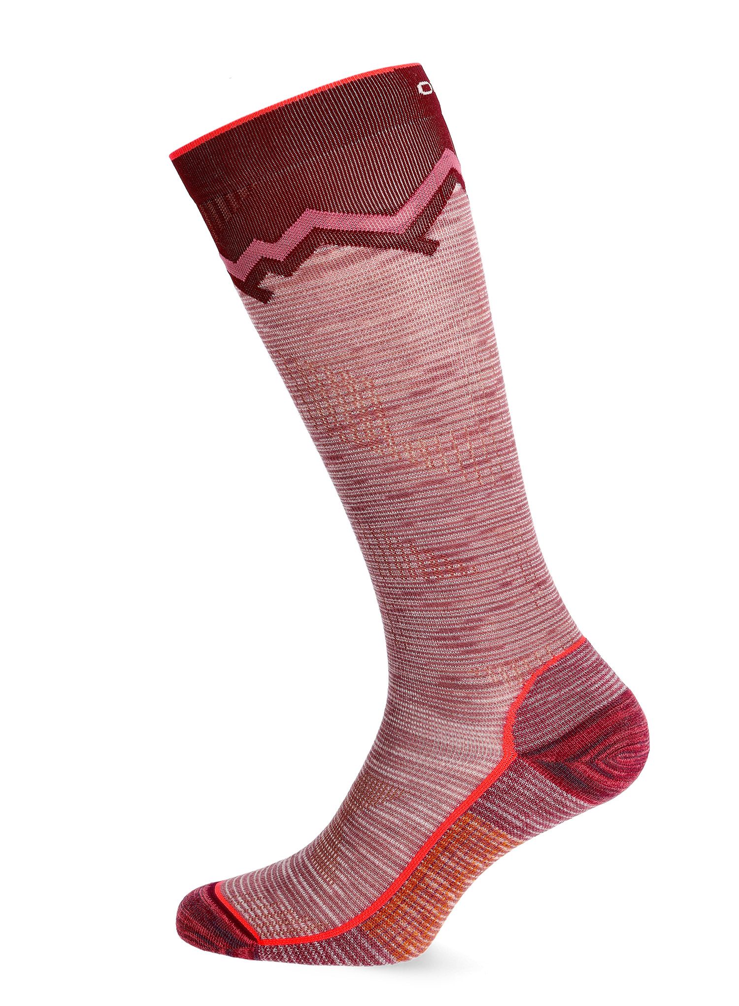 Dámské skialpove ponožky Ortovox Tour Long Socks - mountain rose