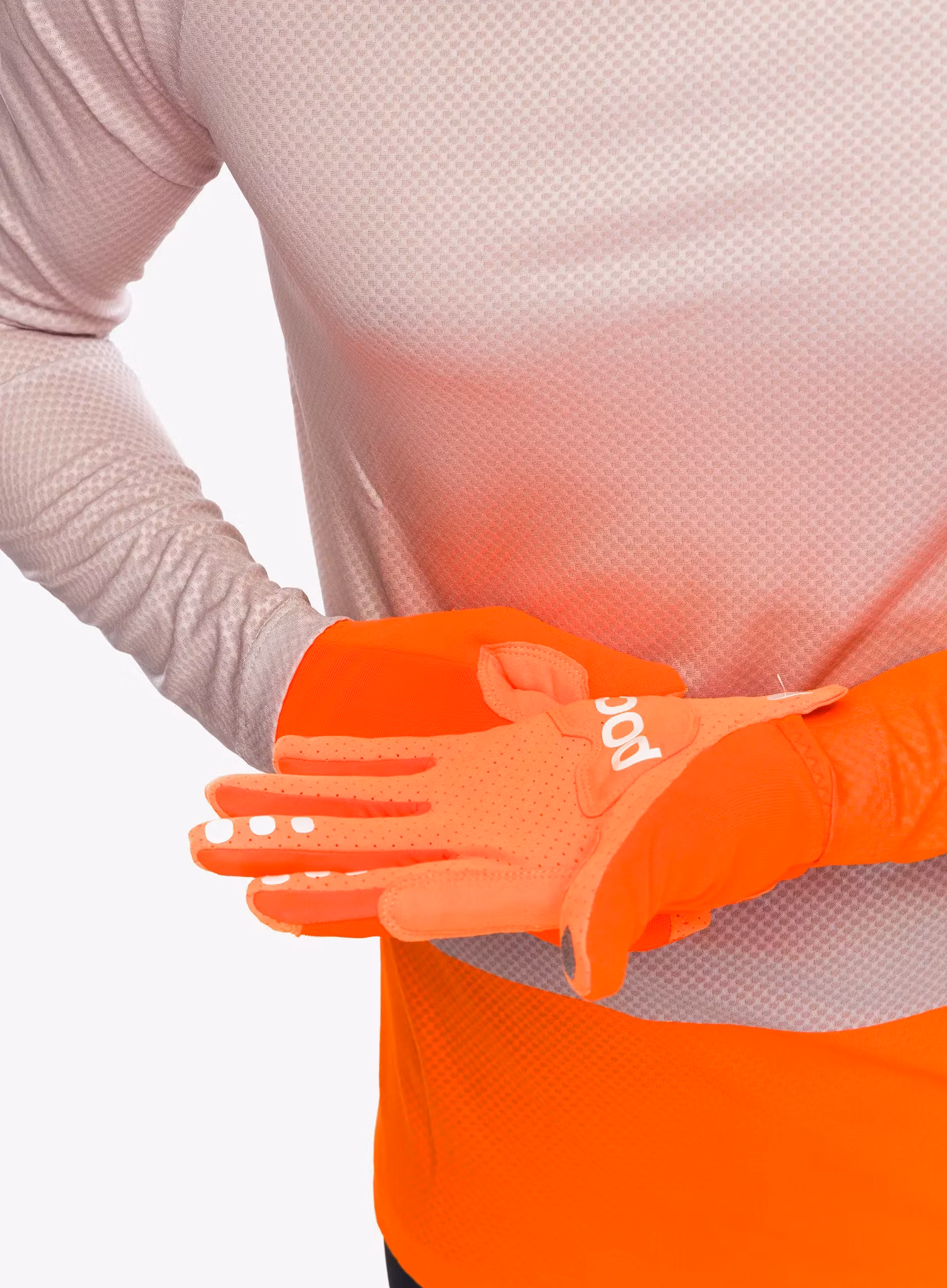 Cyklistické rukavice POC AVIP Glove Long - zink orange