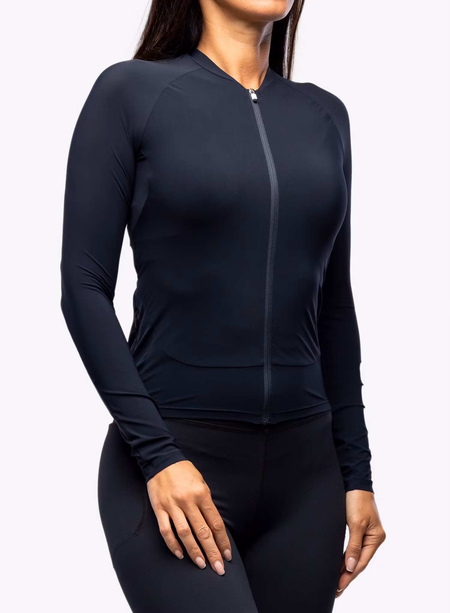 Dámská cyklo mikina POC Essential Road Ws L/S Jersey - navy black