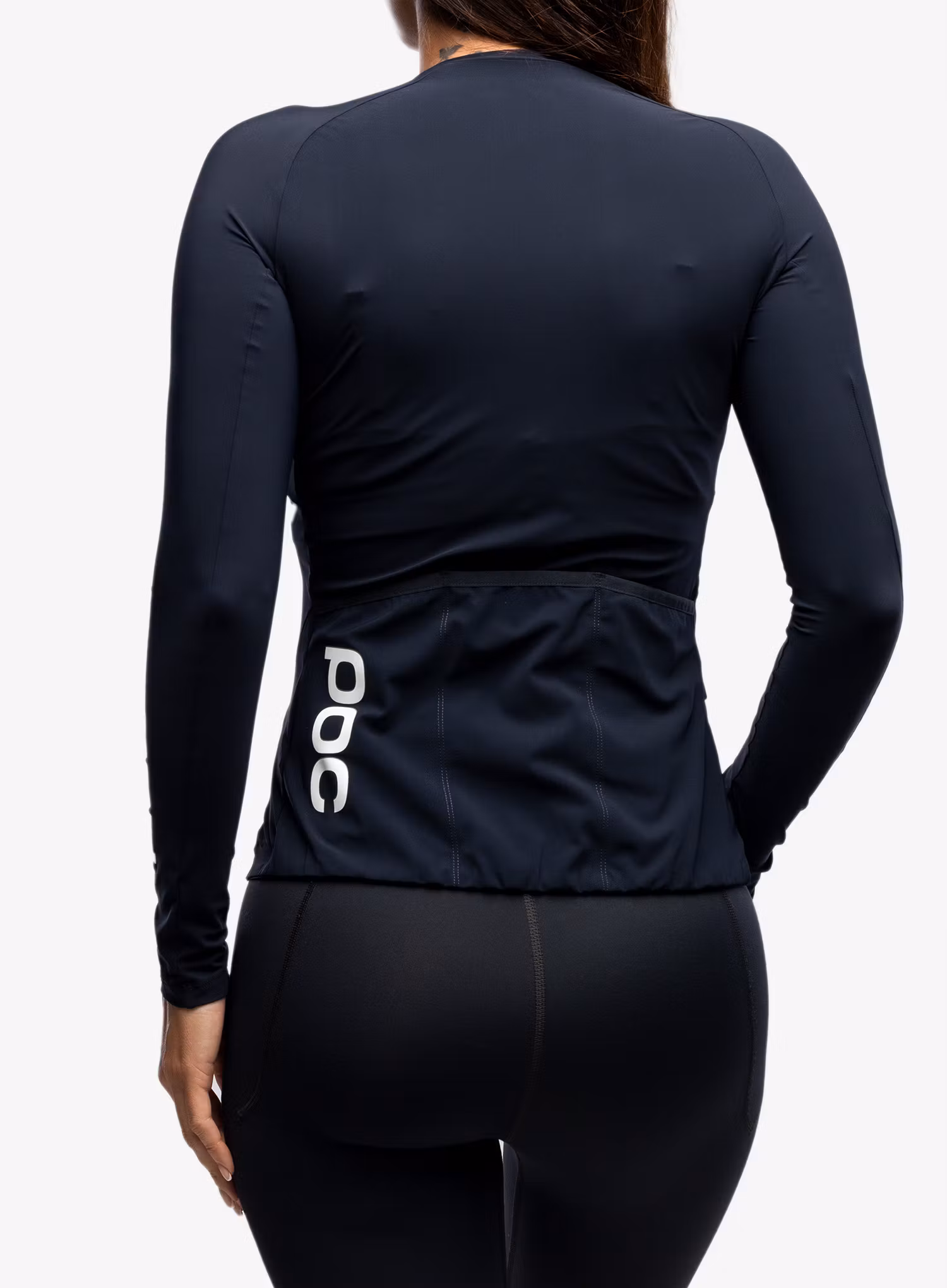 Dámská cyklo mikina POC Essential Road Ws L/S Jersey - navy black