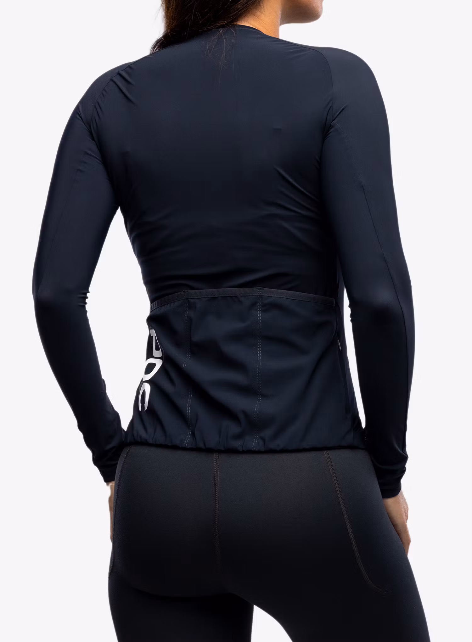 Dámská cyklo mikina POC Essential Road Ws L/S Jersey - navy black