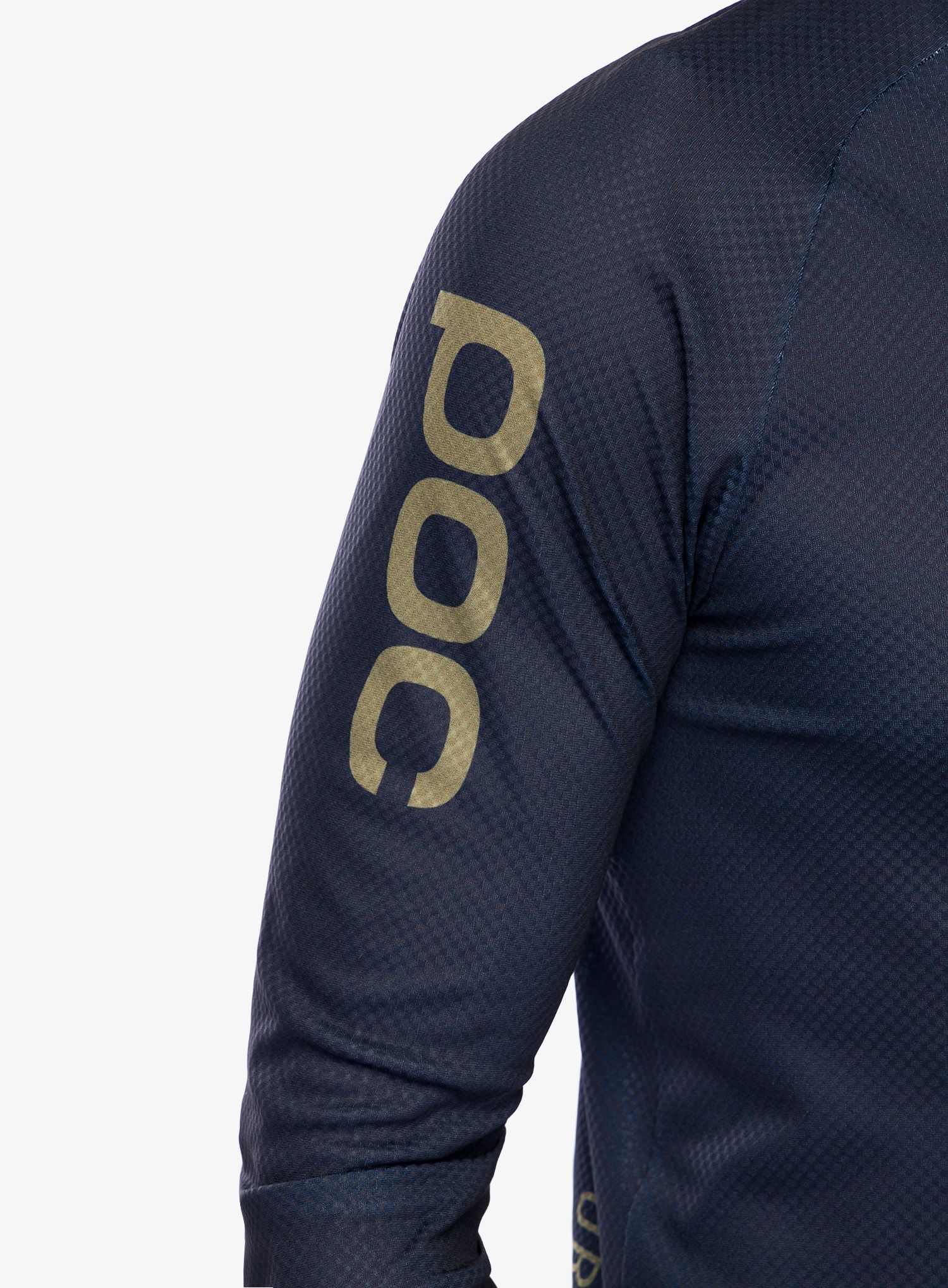 Cyklistická mikina POC MTB Pure L/S Jersey - turmaline navy/prehnite green