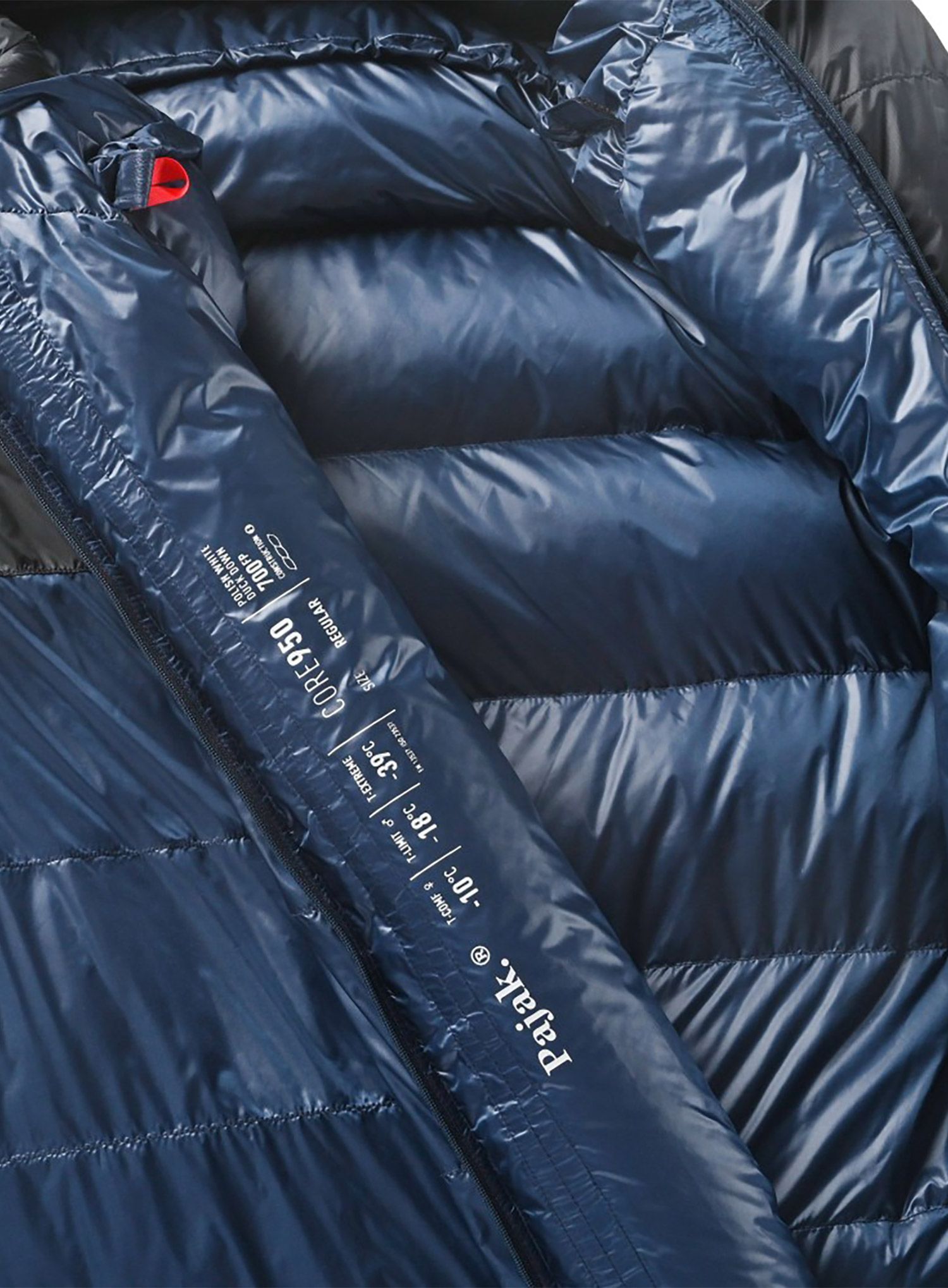 Péřový spacák Pajak Core 950 (180 cm) - navy