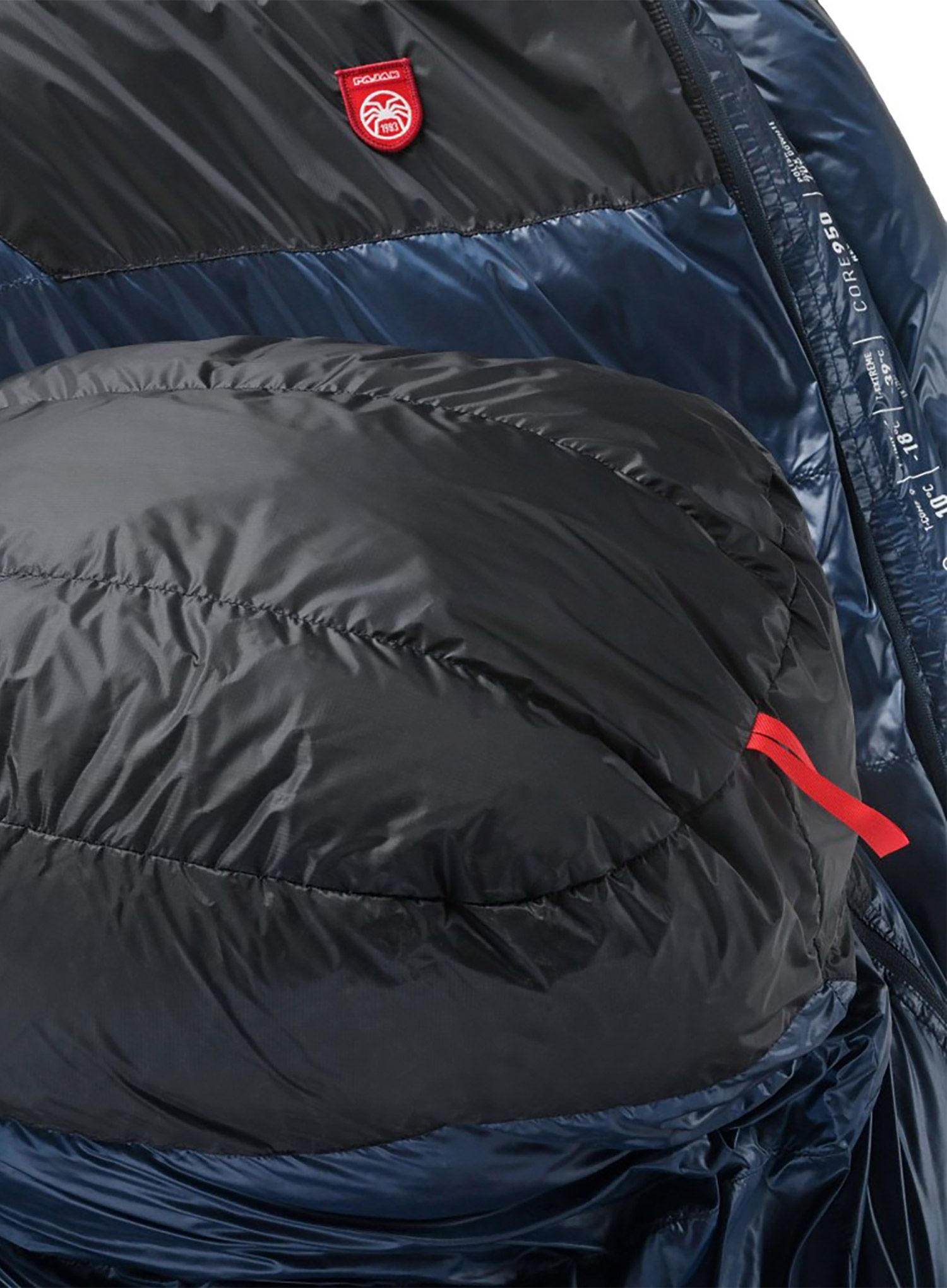 Péřový spacák Pajak Core 950 (180 cm) - navy