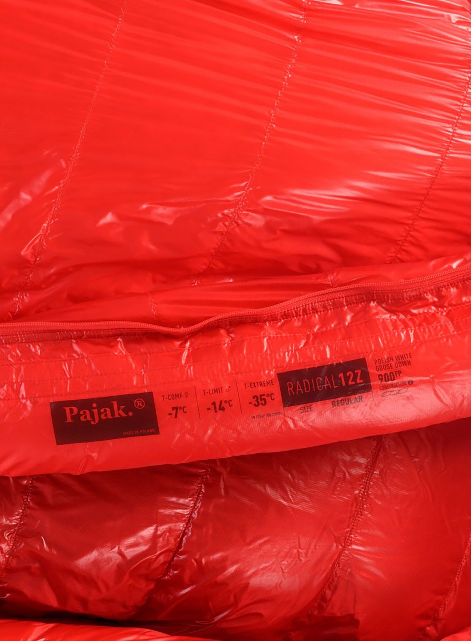Péřový spacák Pajak Radical 12Z (180 cm) - red/red