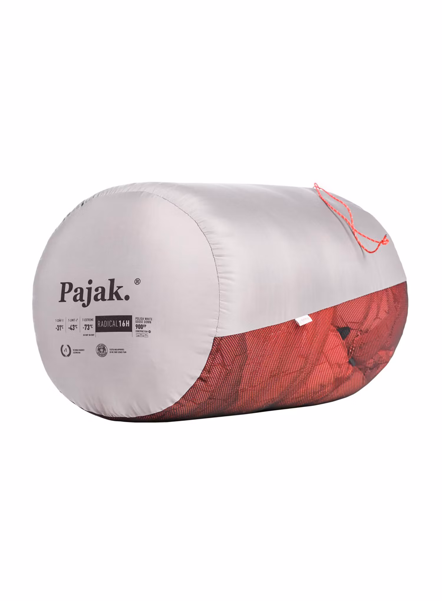 Péřový spacák Pajak Radical 16H (205 cm) - red