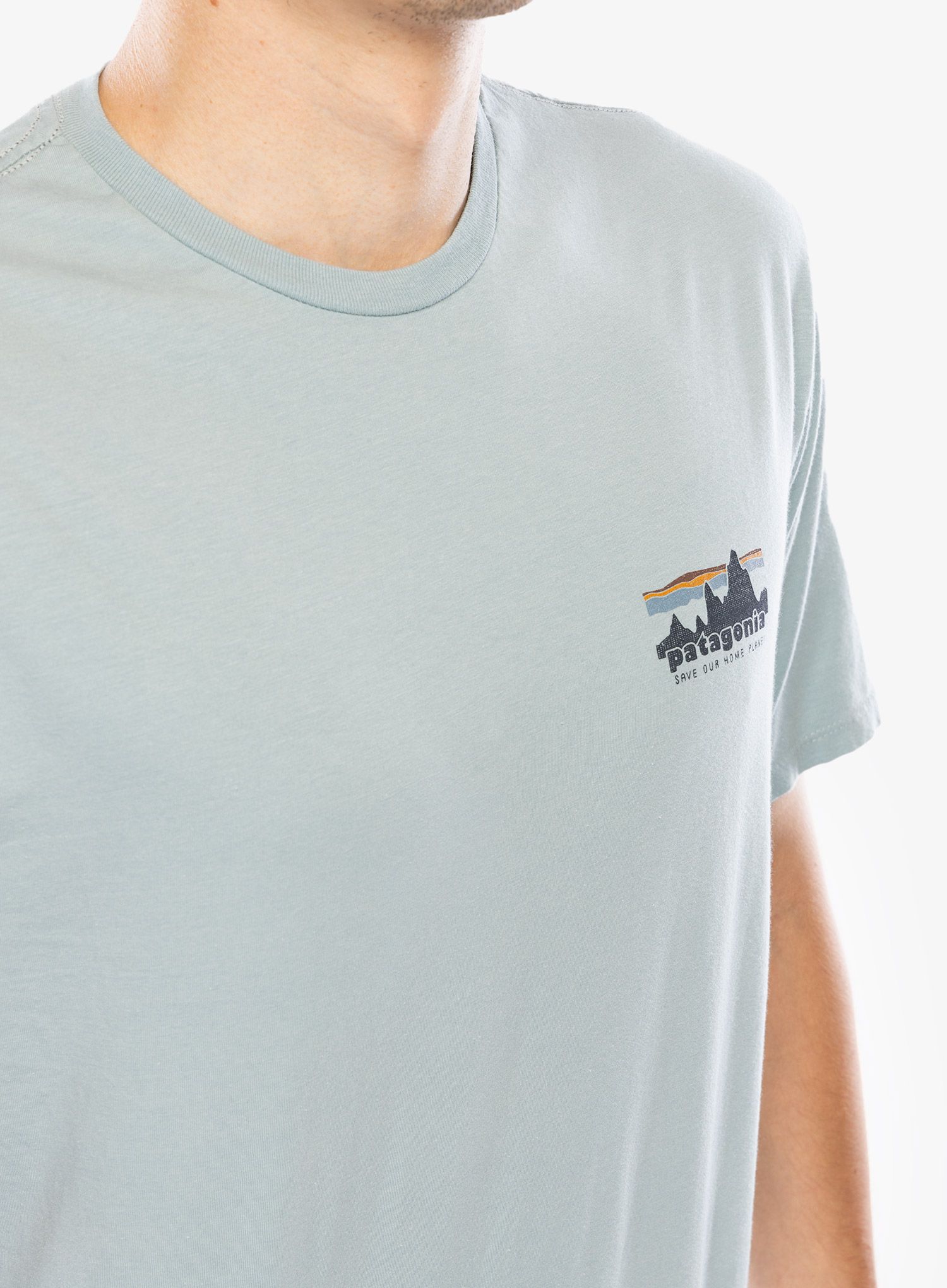 Bavlněné tričko Patagonia 73 Skyline Organic T-Shirt - thermal blue