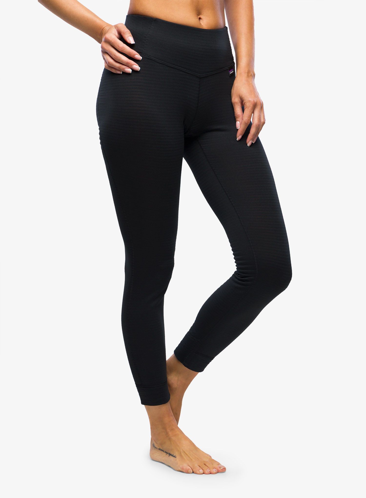 Termo legíny dámské Patagonia Cap TW Bottoms - black