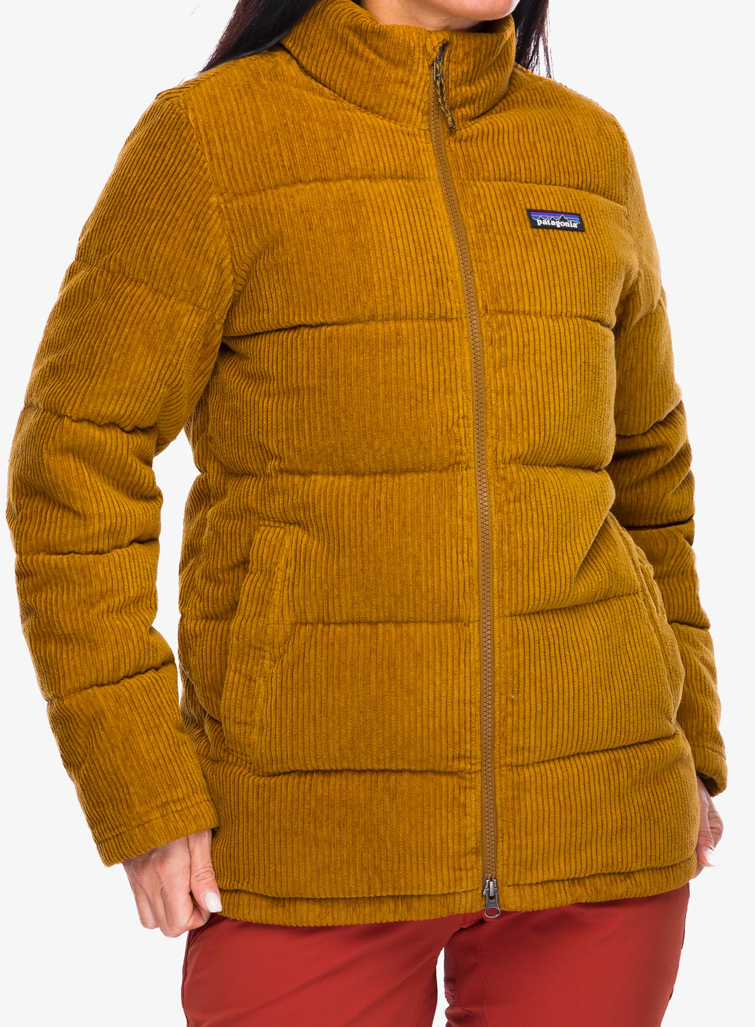 Dámská péřová bunda Patagonia Cord Fjord Coat - shelter brown
