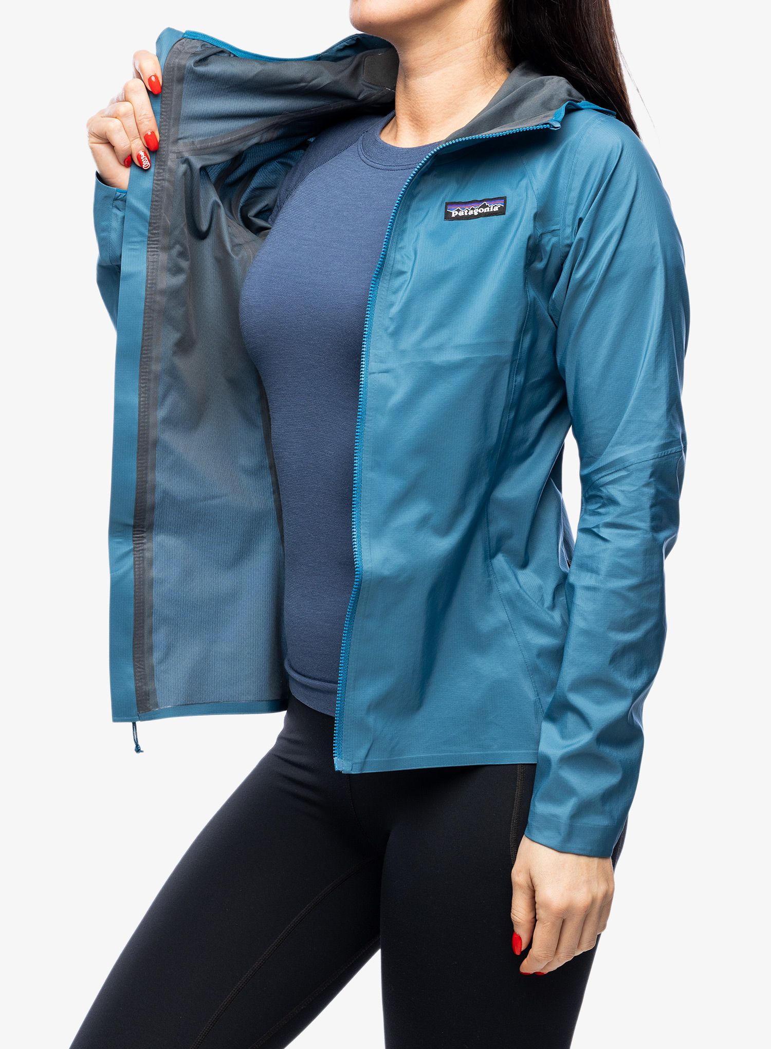 Dámská cyklistická bunda Patagonia Dirt Roamer Jacket - blue