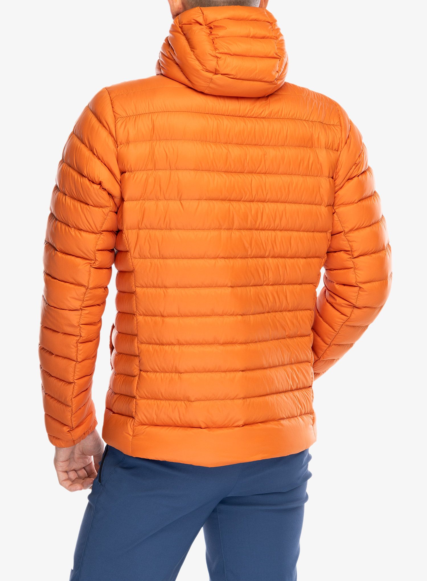 Péřová bunda Patagonia Down Sweater Hoody - redtail rust