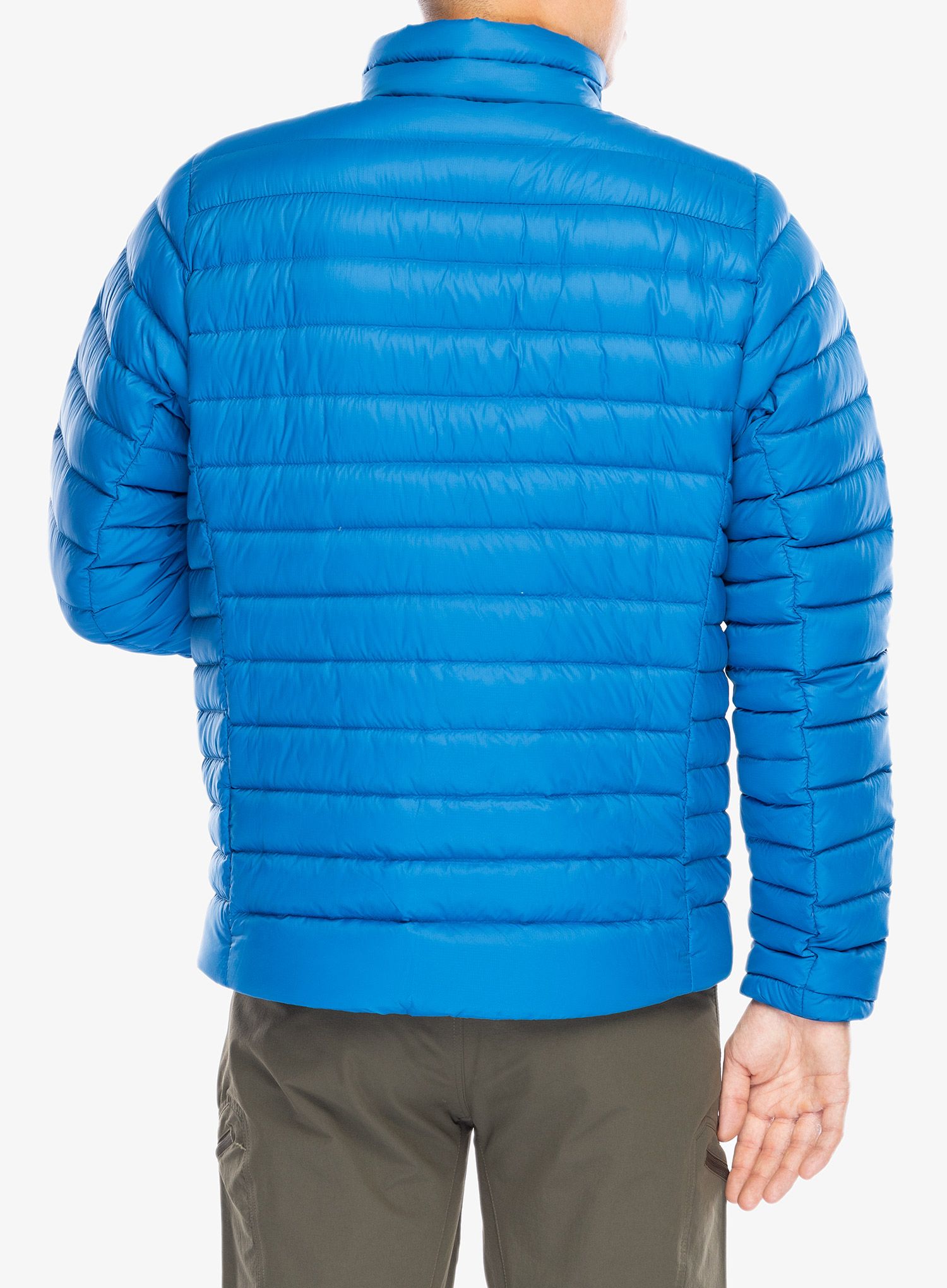 Péřová bunda Patagonia Down Sweater - endles blue