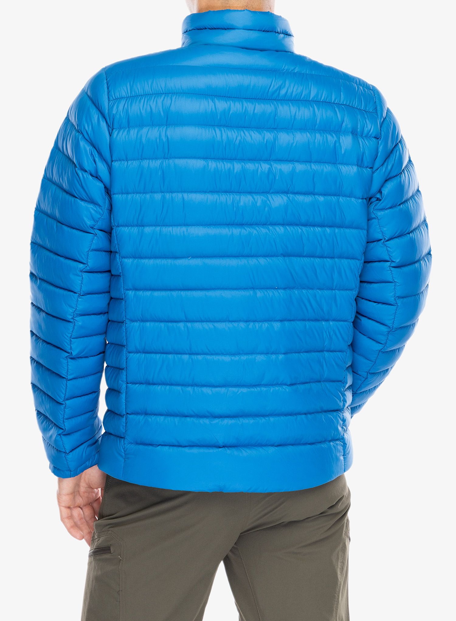 Péřová bunda Patagonia Down Sweater - endles blue