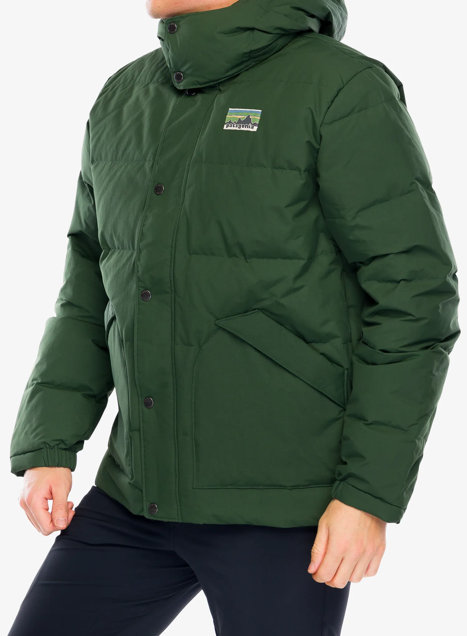 Péřová bunda Patagonia Downdrift Jacket - torrey pine green