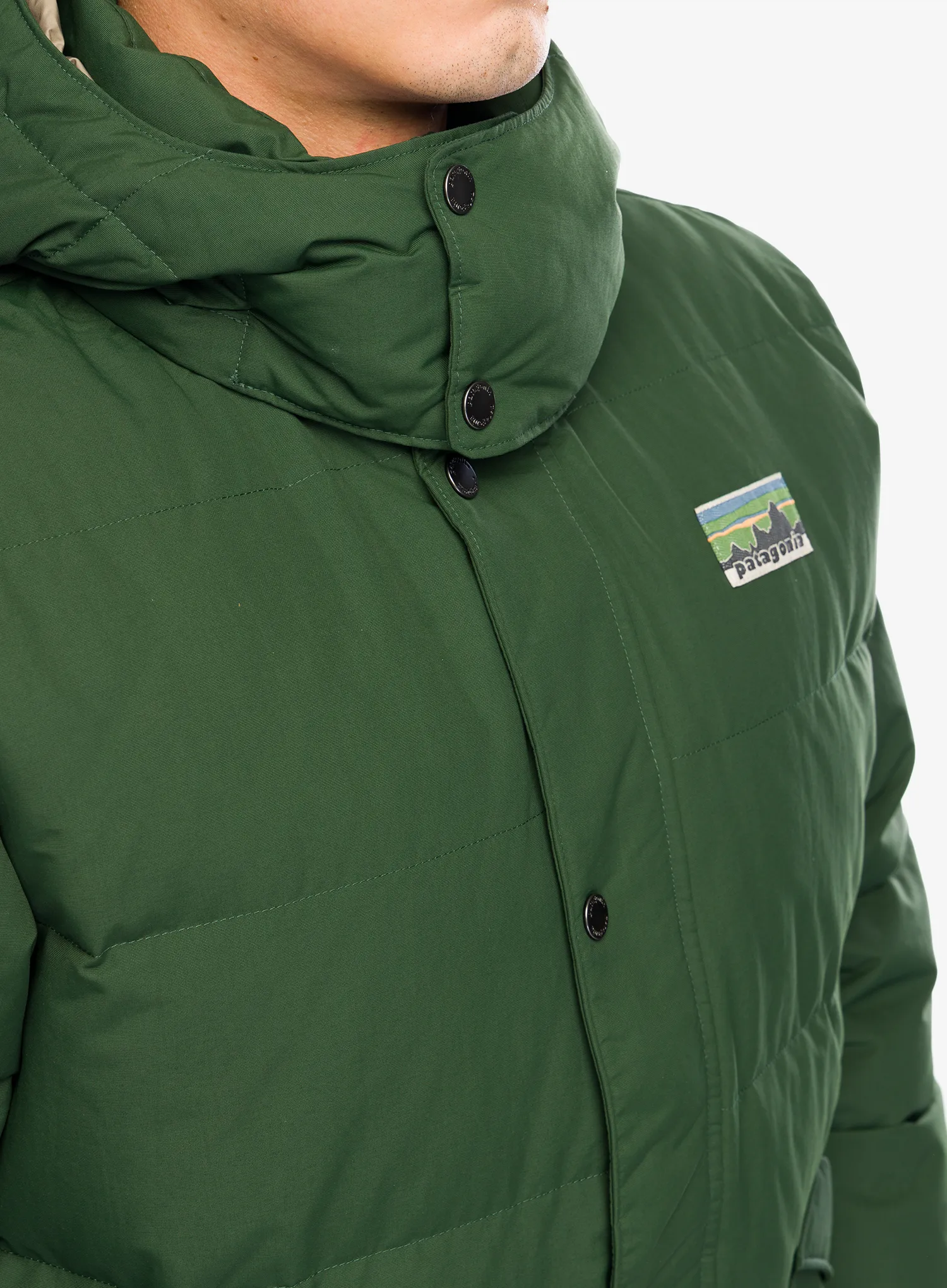 Péřová bunda Patagonia Downdrift Jacket - torrey pine green