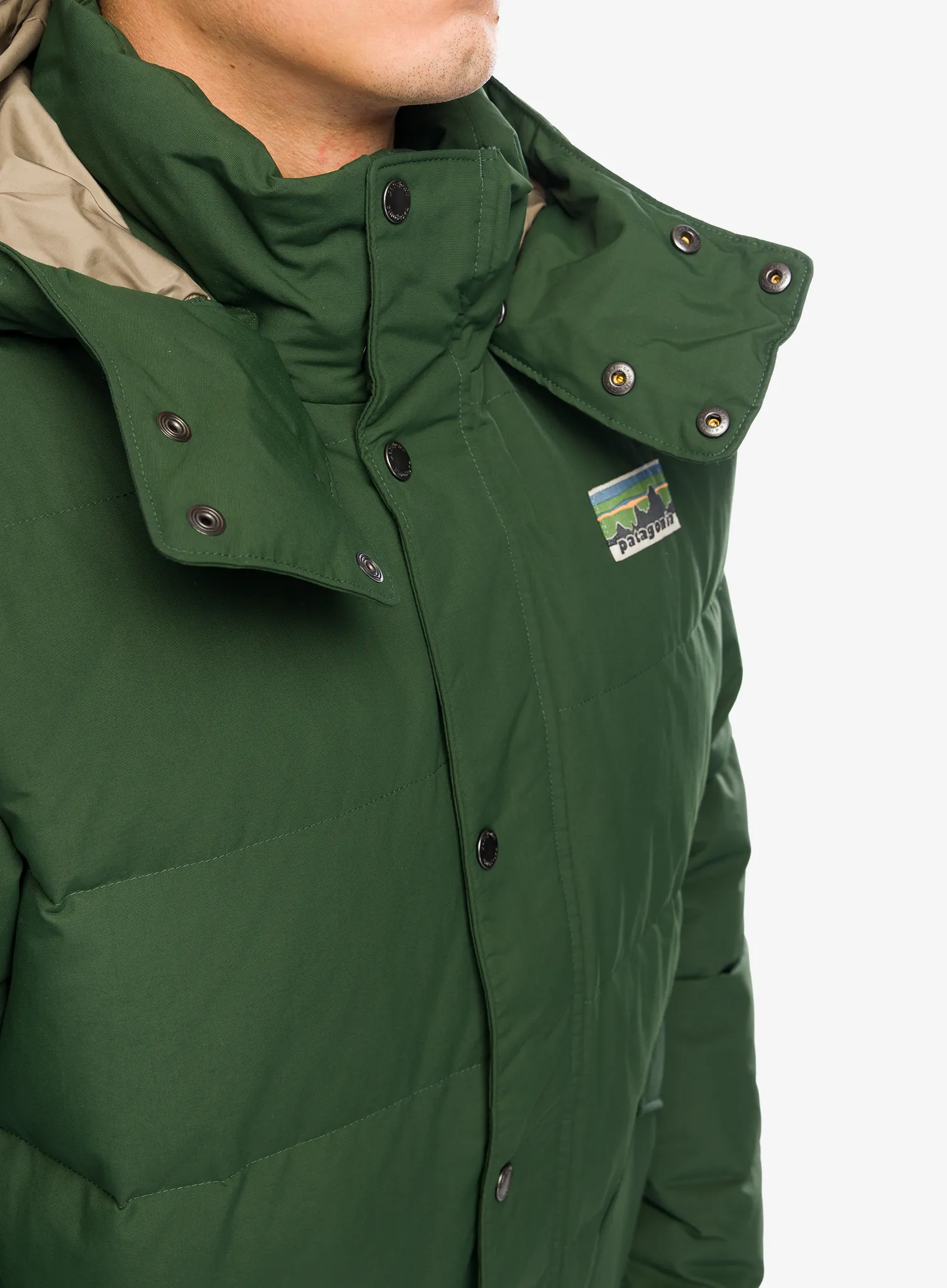 Péřová bunda Patagonia Downdrift Jacket - torrey pine green
