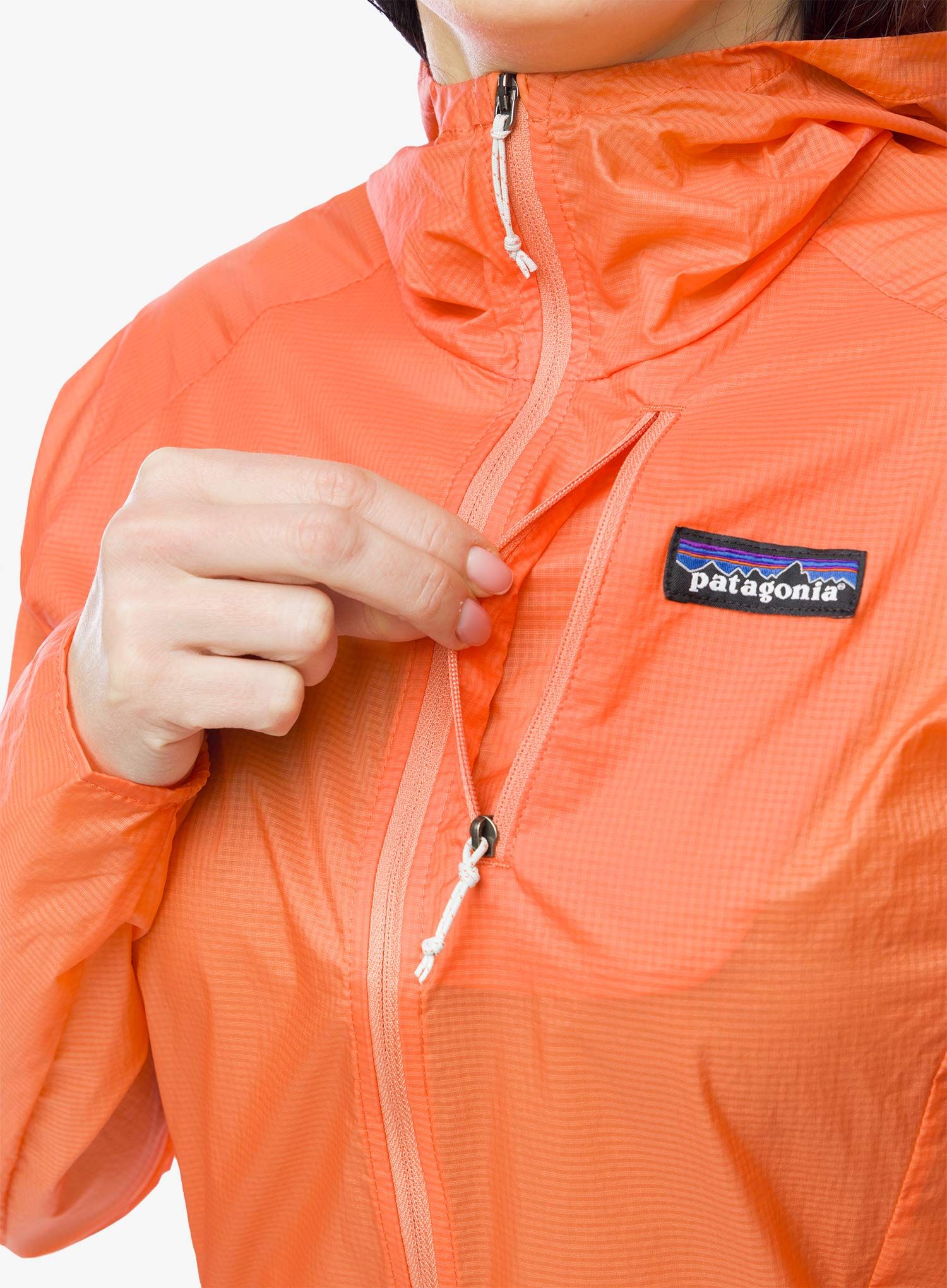 Bunda na běhání dámská Patagonia Houdini Jacket - coho coral