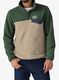 Fleece mikina Patagonia Lightweight Synch Snap-T Pullover - seabird grey