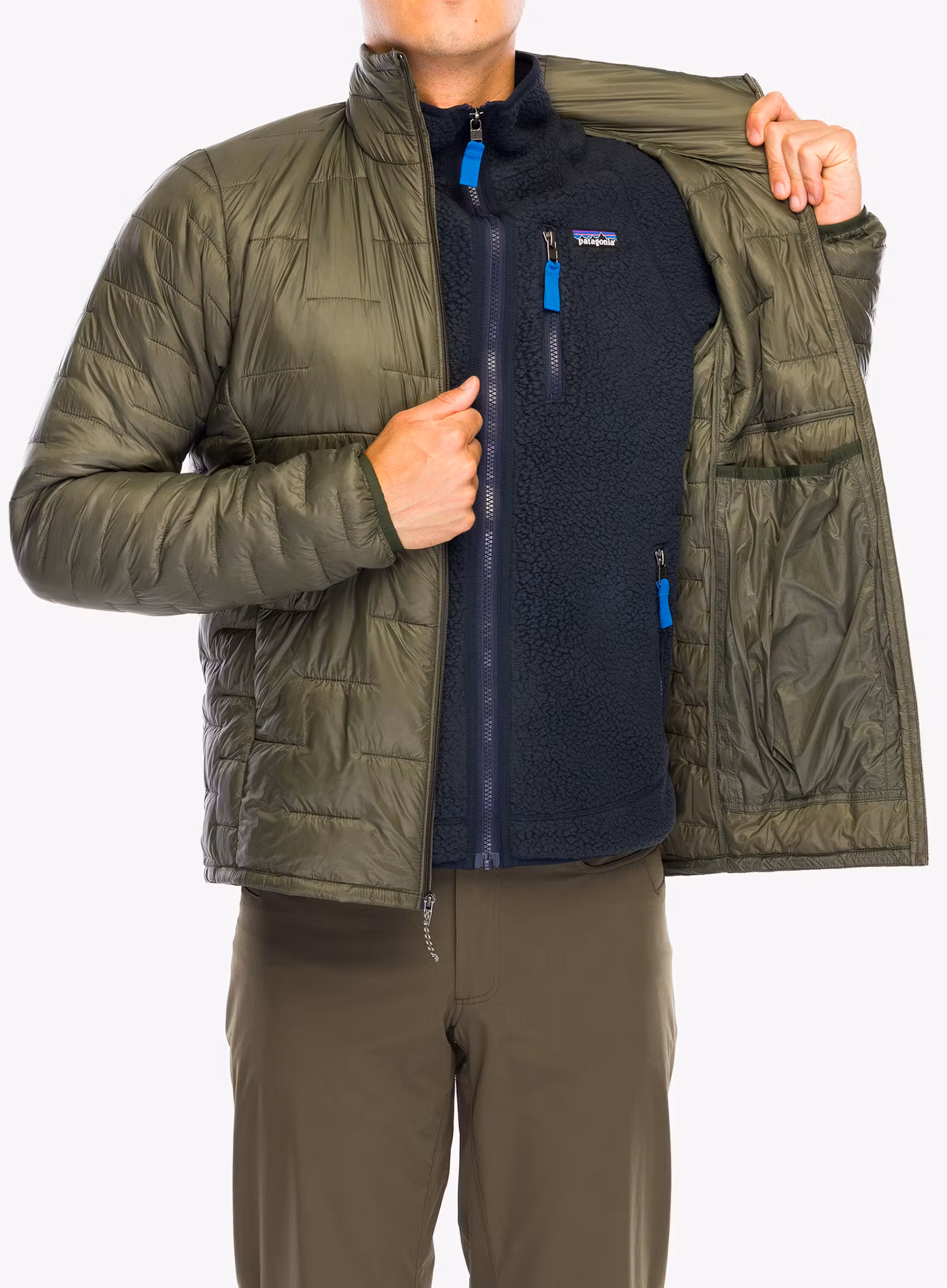 Zateplená bunda Patagonia Micro Puff Jacket - pine needle green
