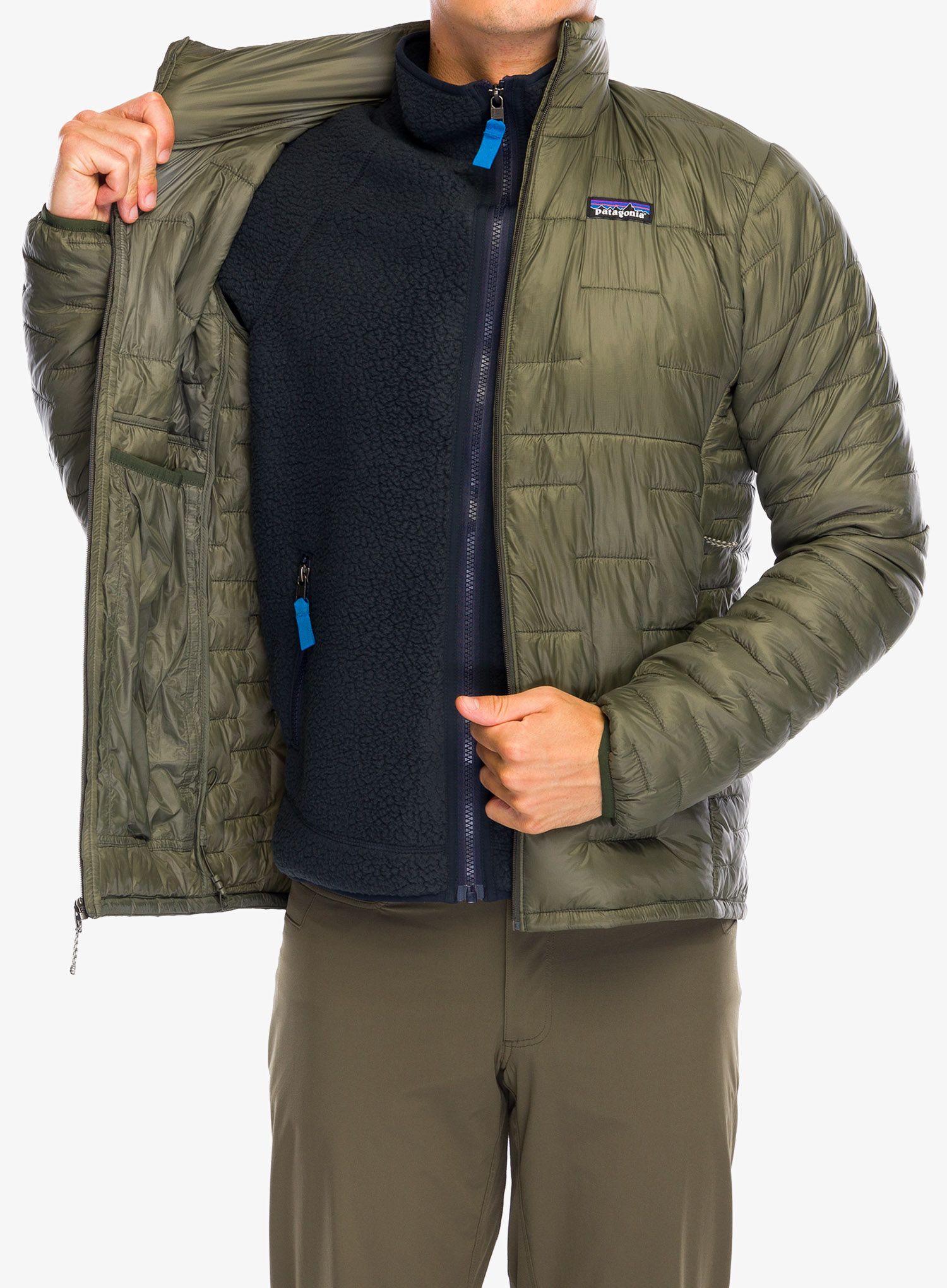 Zateplená bunda Patagonia Micro Puff Jacket - pine needle green