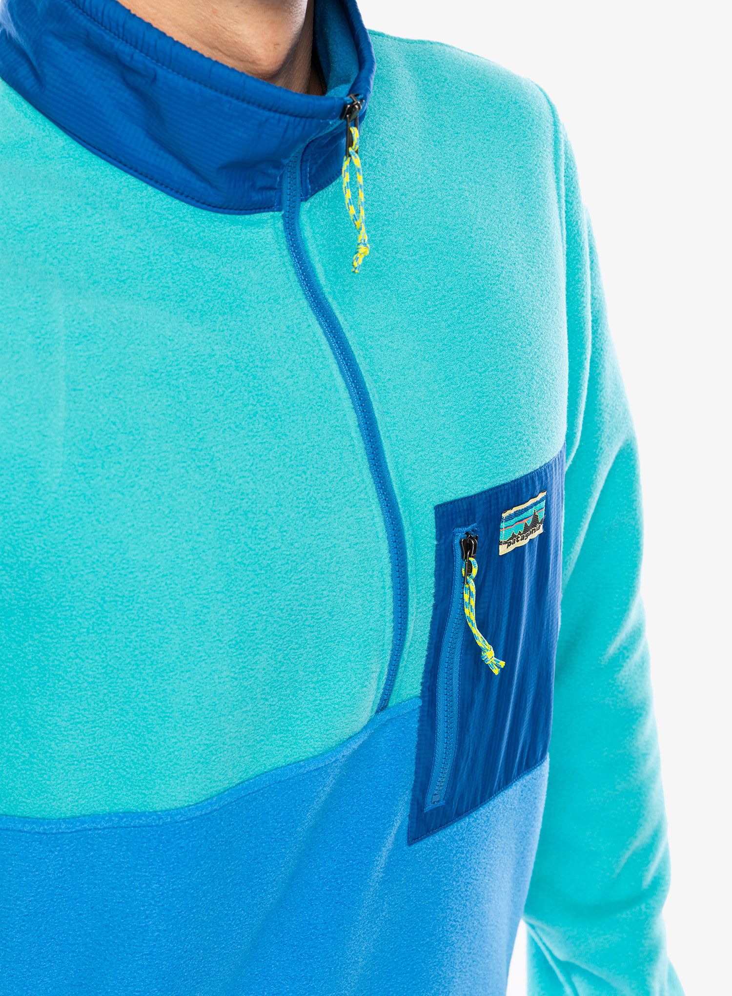 Fleece mikina Patagonia Microdini 1/2 Zip - vessel blue
