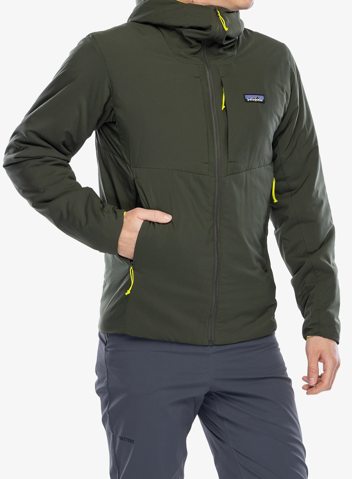 Zateplená bunda Patagonia Nano-Air Hoody - pine needle green