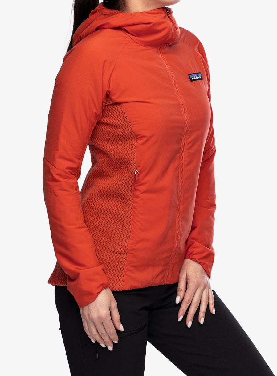Hybridní bunda dámská Patagonia Nano-Air Light Hybrid Hoody - pimento red
