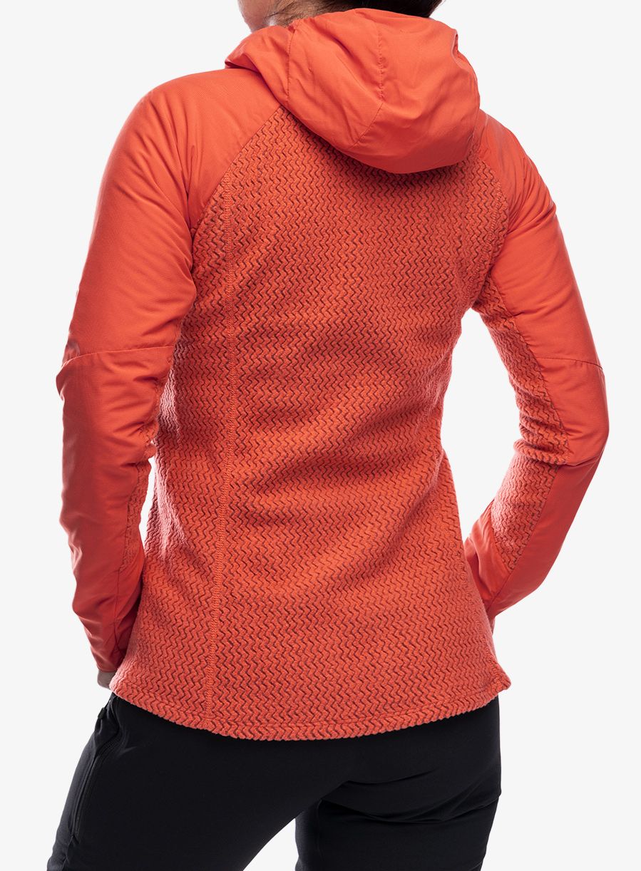 Hybridní bunda dámská Patagonia Nano-Air Light Hybrid Hoody - pimento red