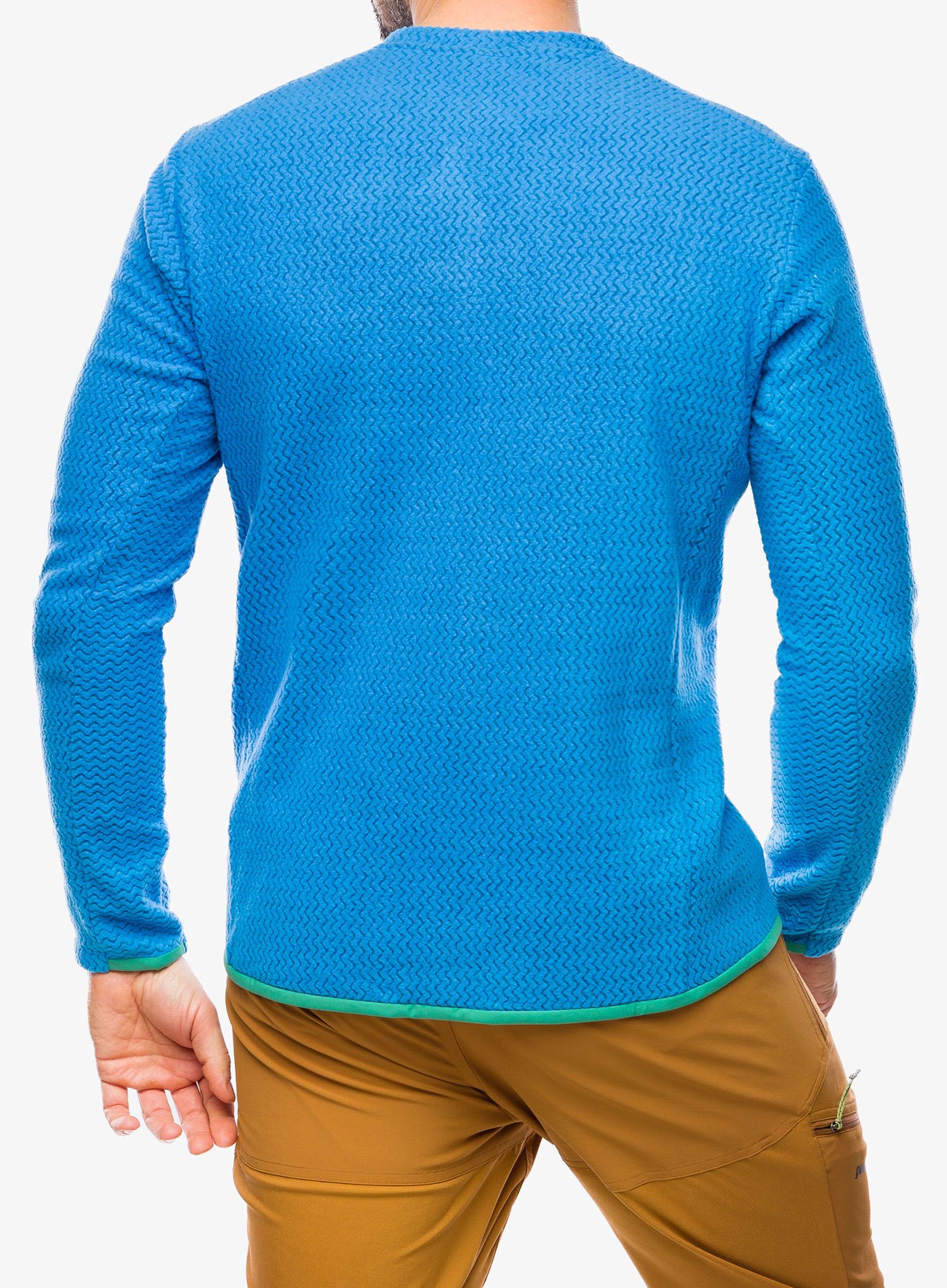 Mikina bez kapuce Patagonia R1 Air Crew - vessel blue
