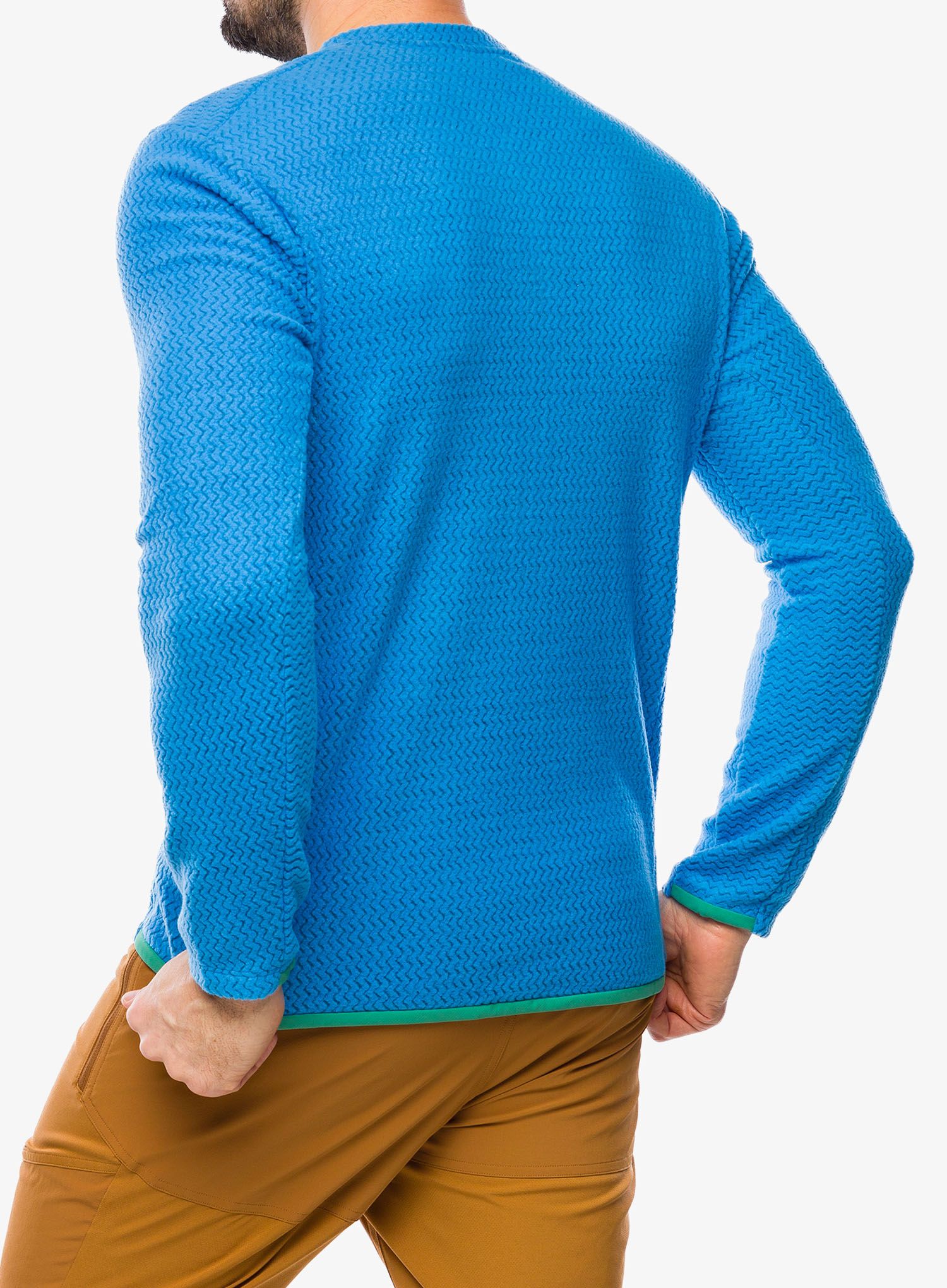 Mikina bez kapuce Patagonia R1 Air Crew - vessel blue