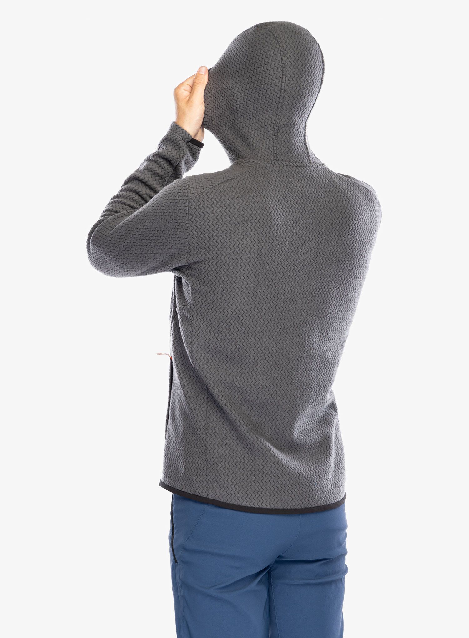 Mikina s kapucí Patagonia R1 Air Full-Zip Hoody - forge grey