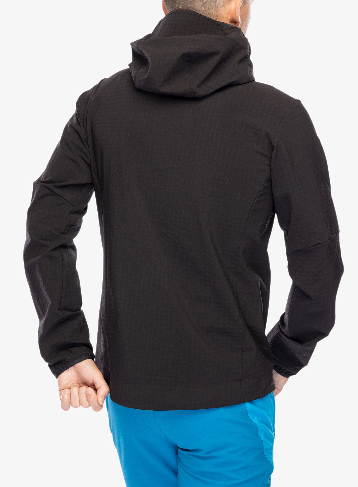 Softshellová bunda Patagonia R1 TechFace Hoody - black