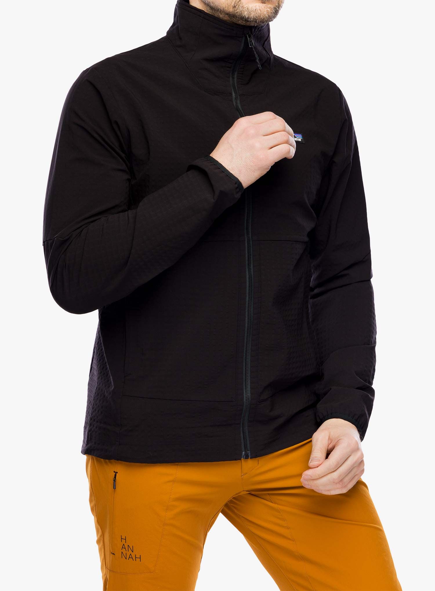 Softshellová bunda Patagonia R1 TechFace Jacket - black