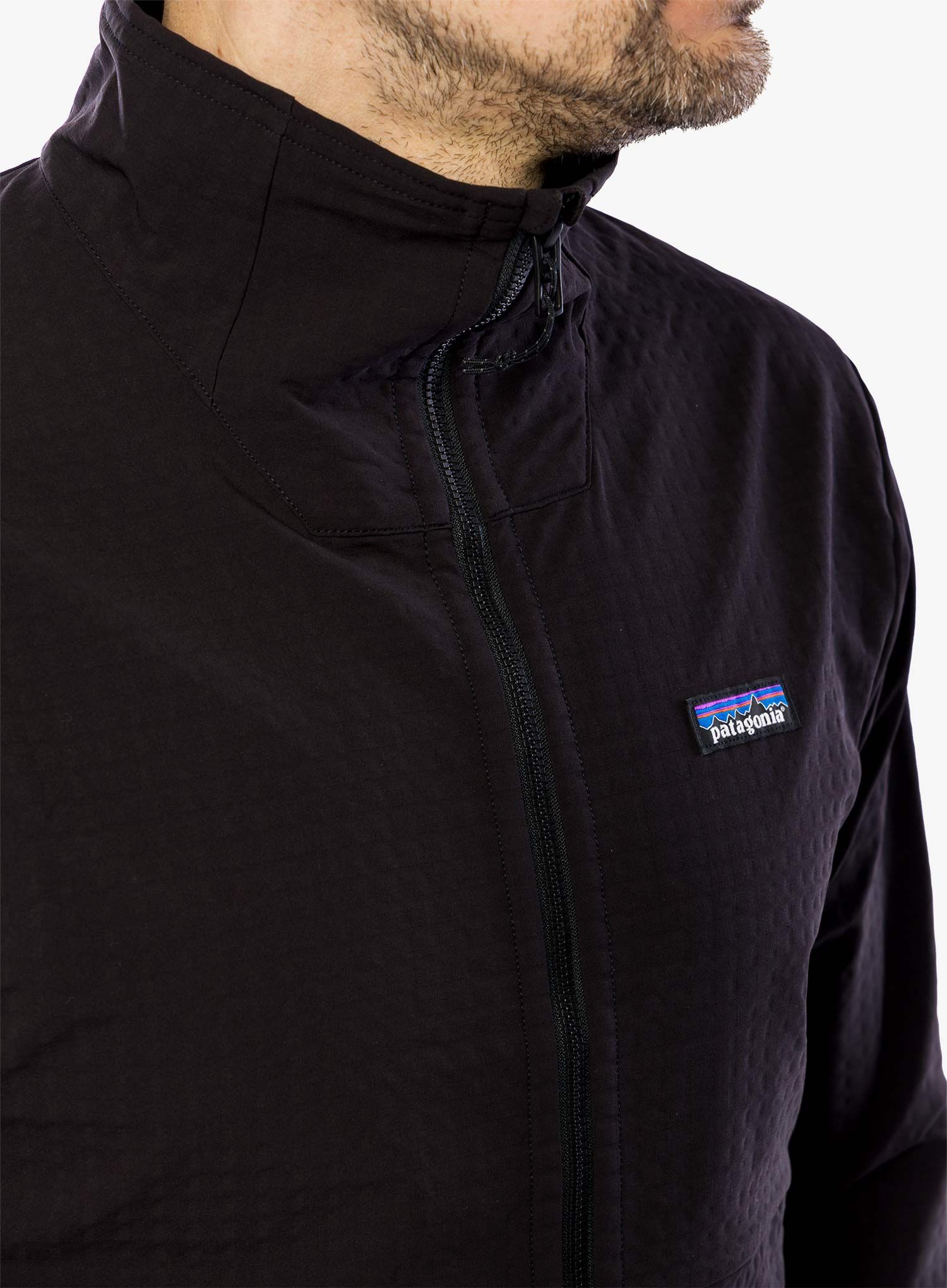 Softshellová bunda Patagonia R1 TechFace Jacket - black