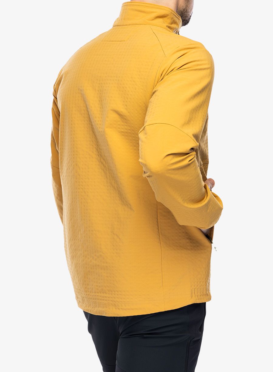 Softshellová bunda Patagonia R1 TechFace Jacket - pufferfish gold