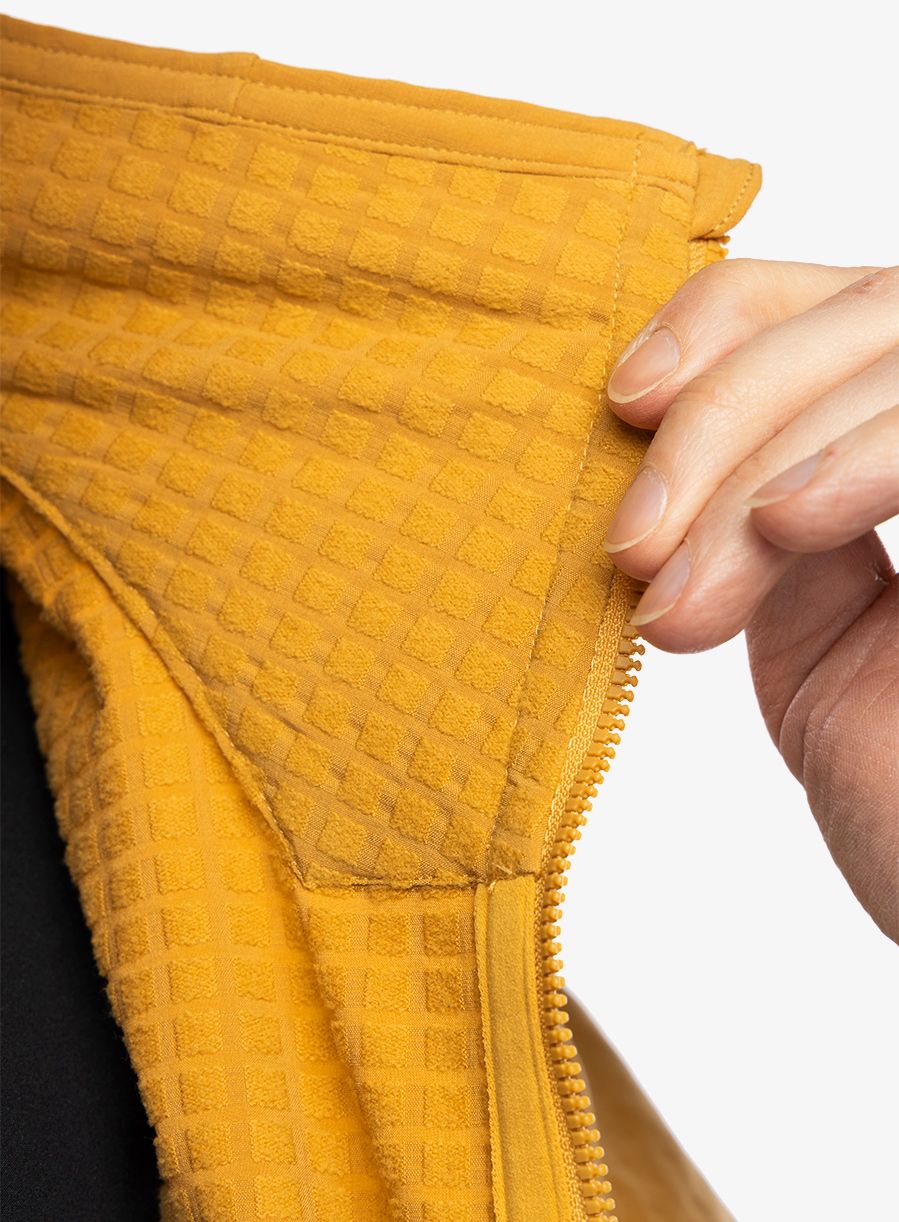 Softshellová bunda Patagonia R1 TechFace Jacket - pufferfish gold