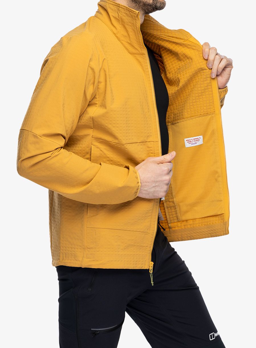 Softshellová bunda Patagonia R1 TechFace Jacket - pufferfish gold