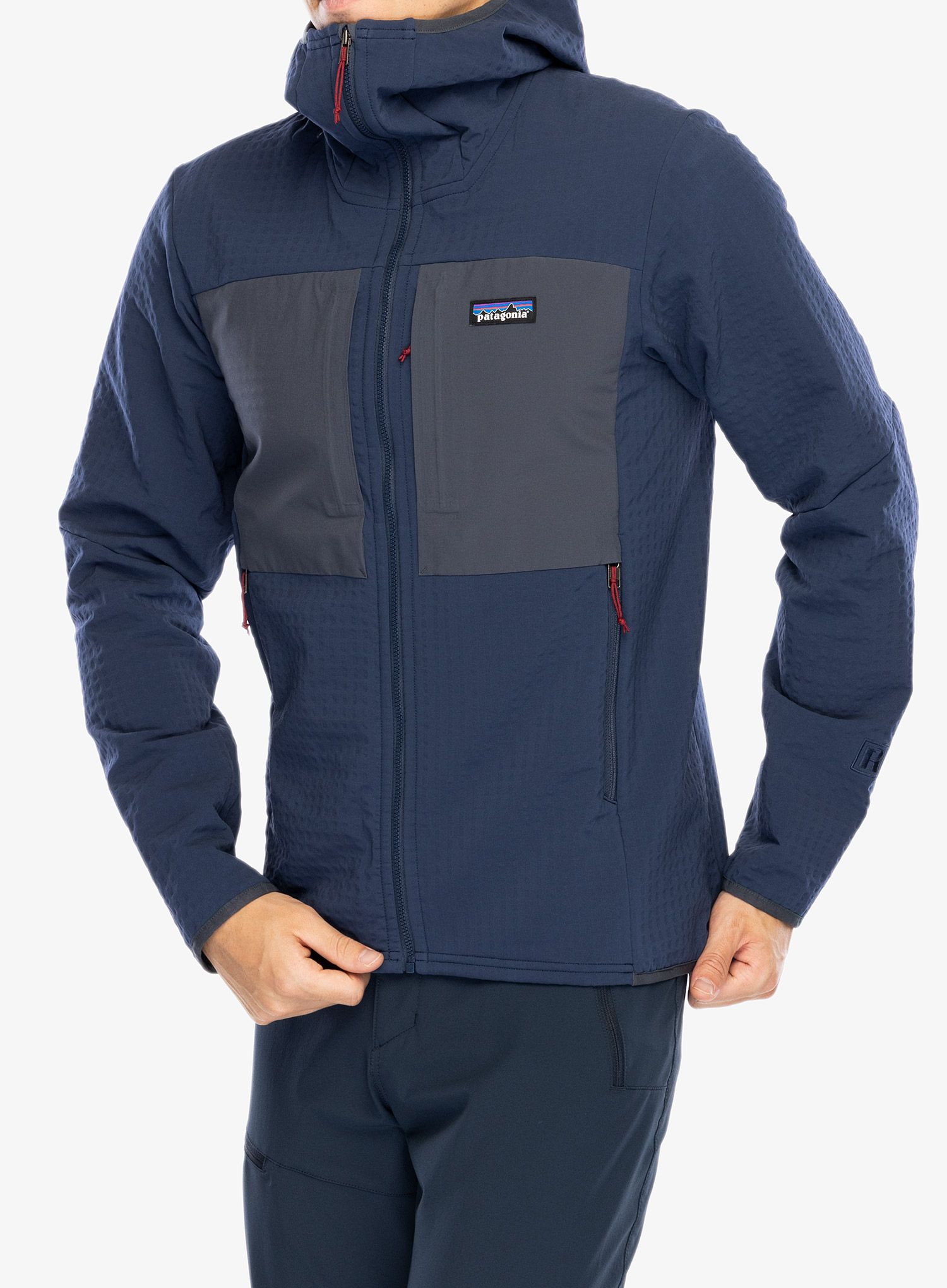 Softshellová bunda Patagonia R2 TechFace Hoody - new navy