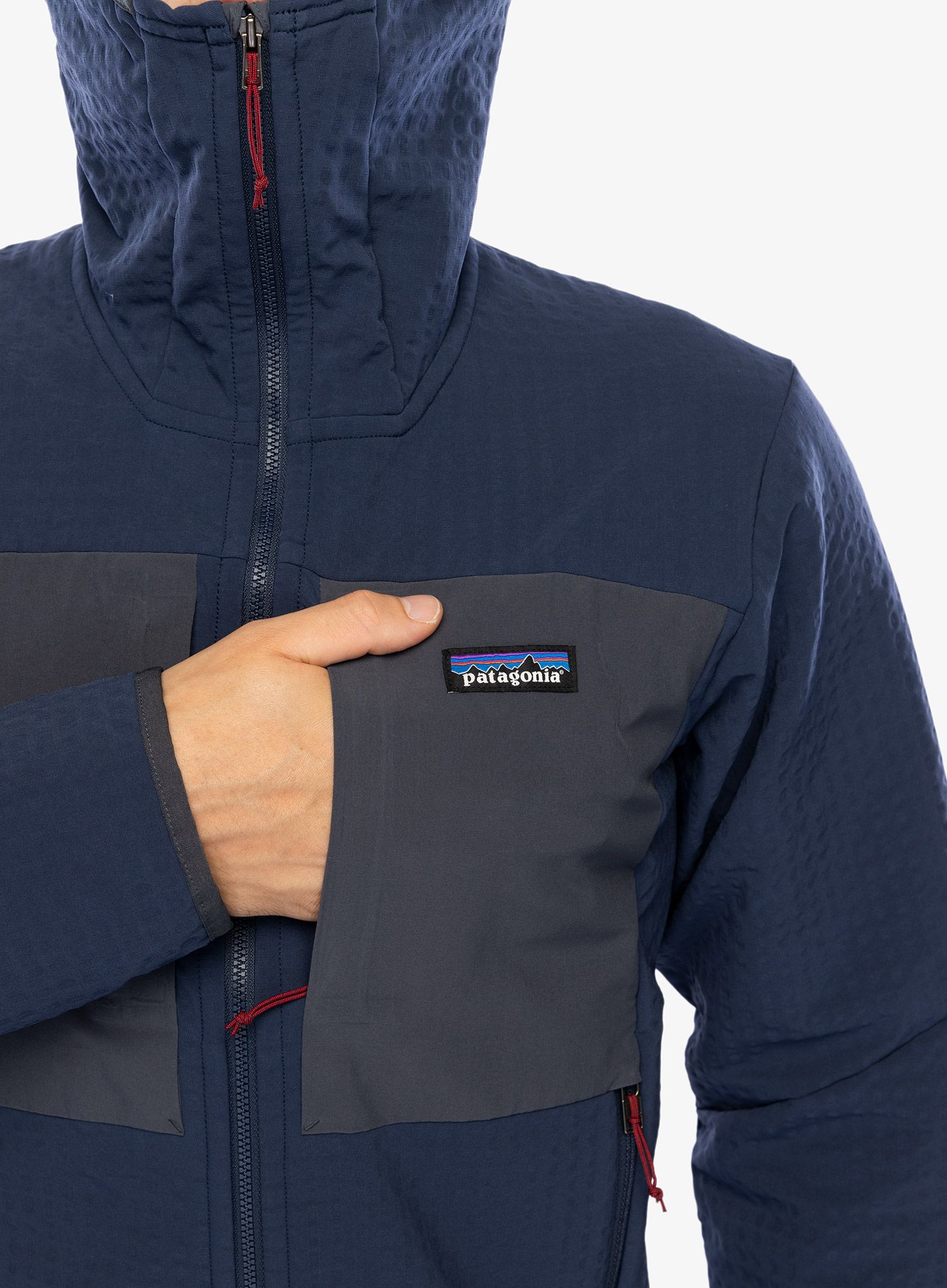 Softshellová bunda Patagonia R2 TechFace Hoody - new navy