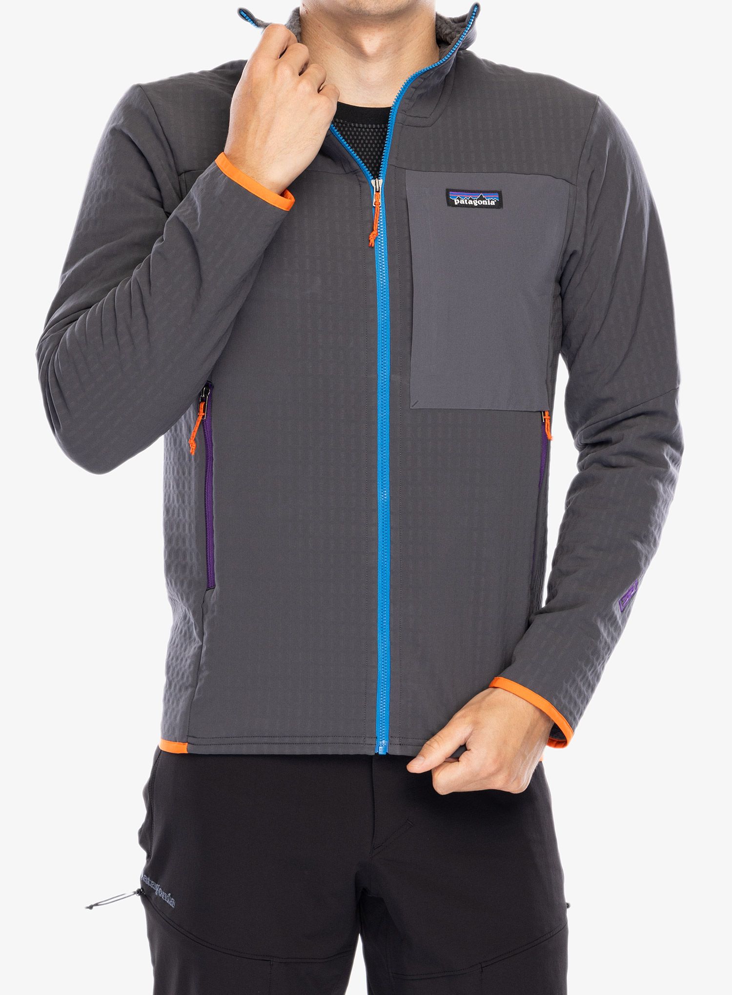 Softshellová bunda Patagonia R2 TechFace Jacket - forge grey