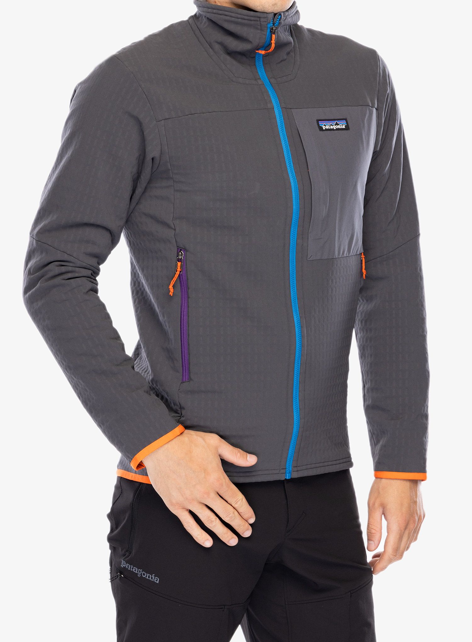 Softshellová bunda Patagonia R2 TechFace Jacket - forge grey