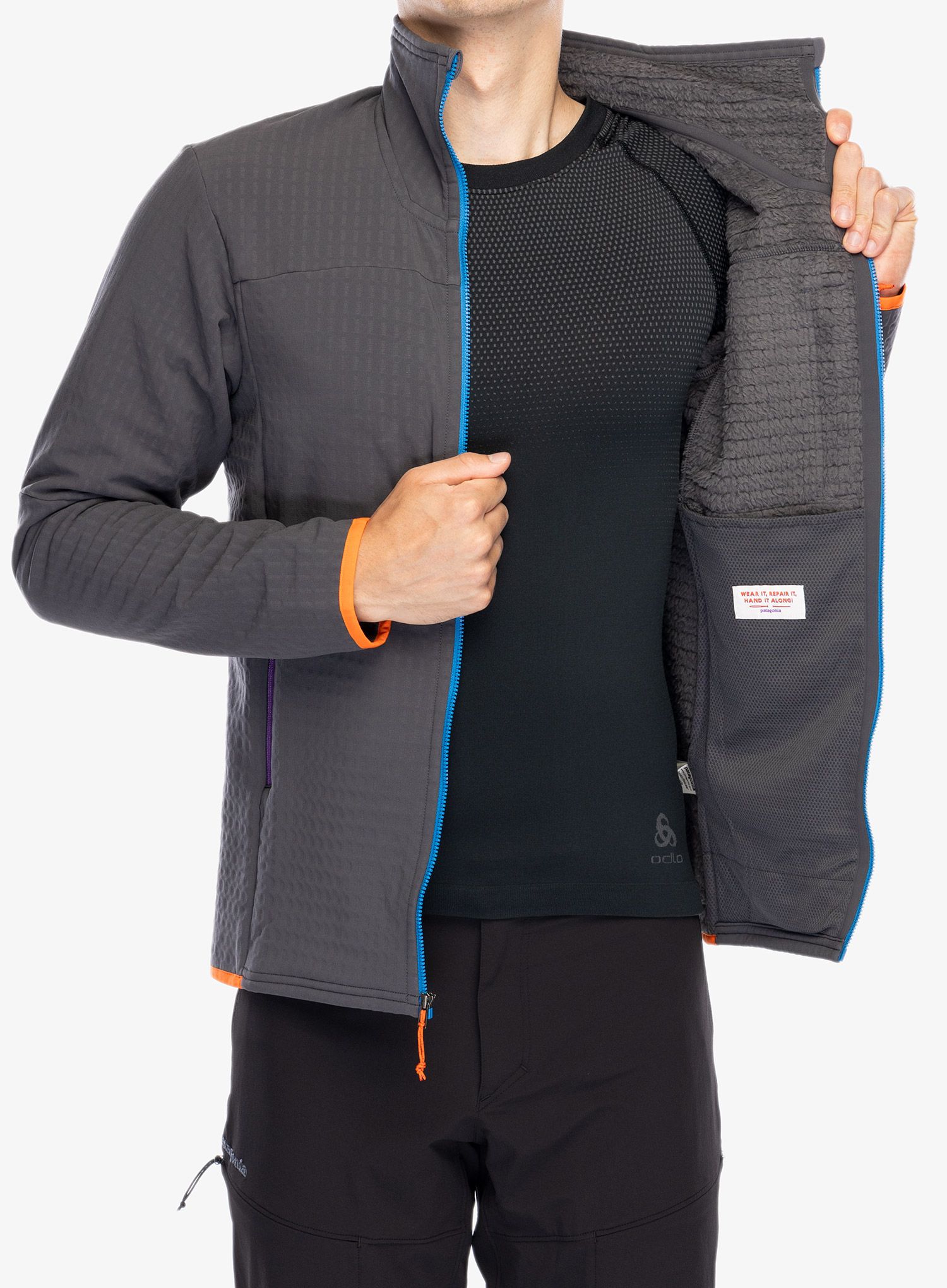 Softshellová bunda Patagonia R2 TechFace Jacket - forge grey