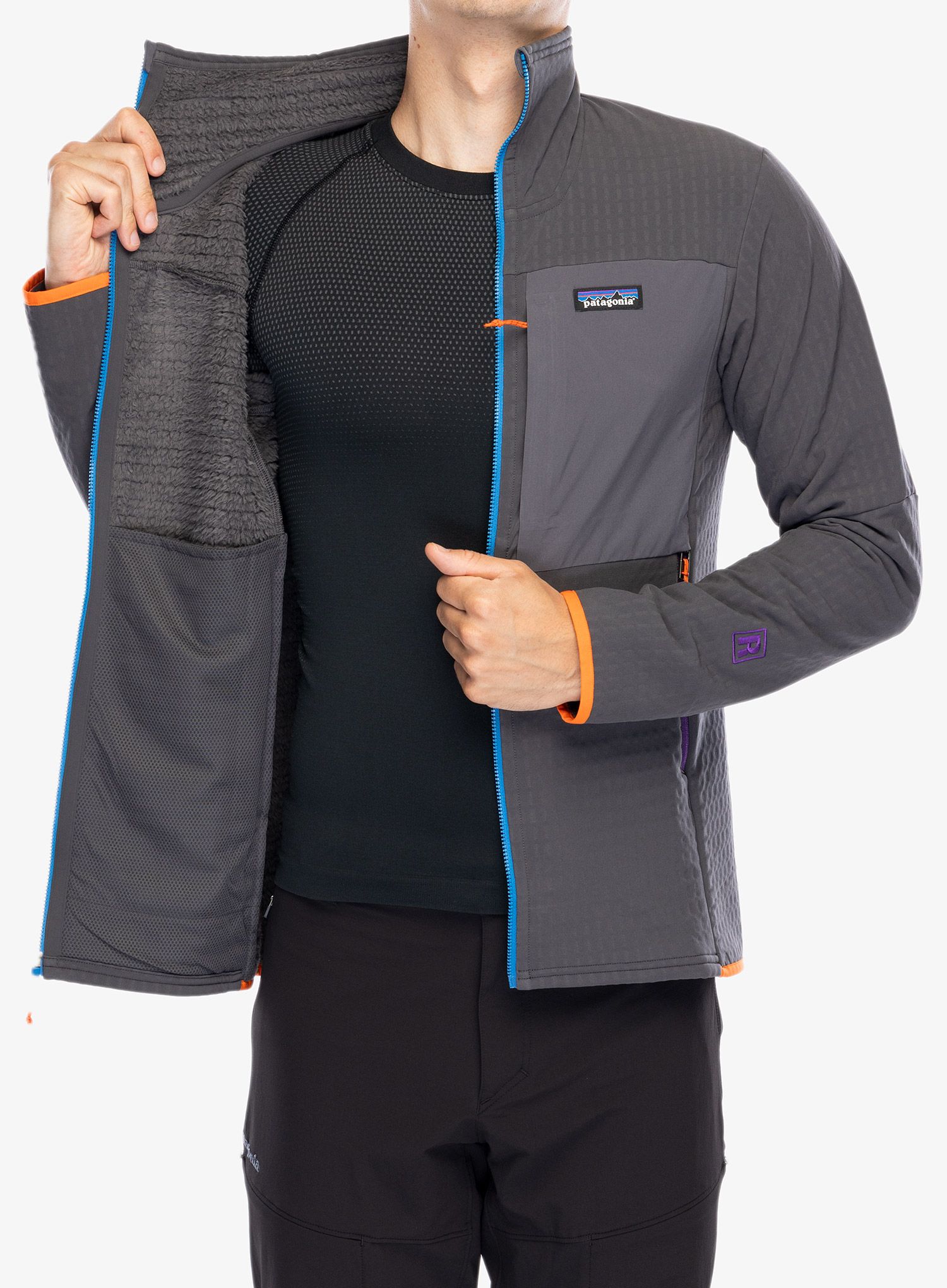Softshellová bunda Patagonia R2 TechFace Jacket - forge grey