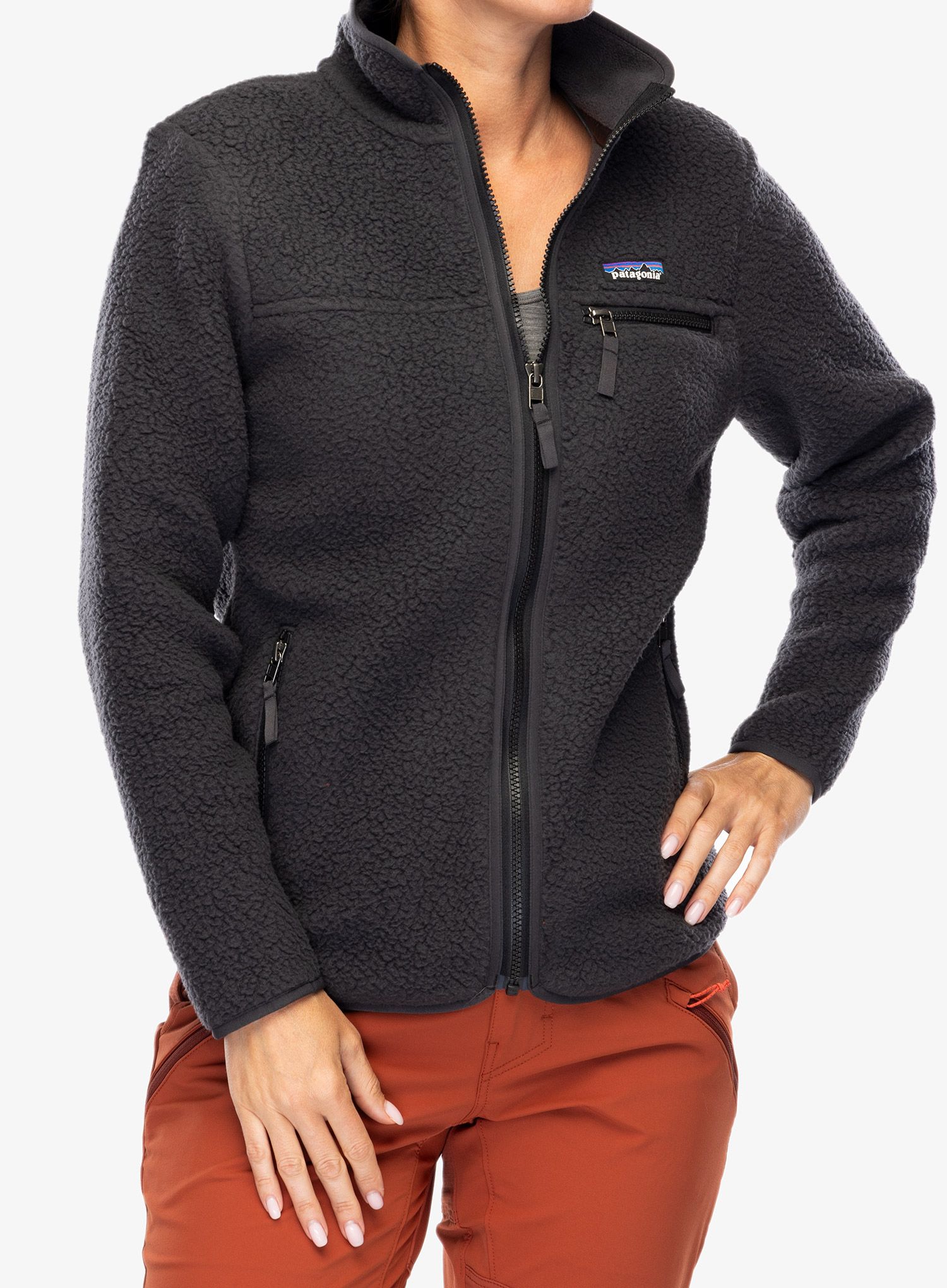 Fleecová mikina dámská Patagonia Retro Pile Jacket - ink black