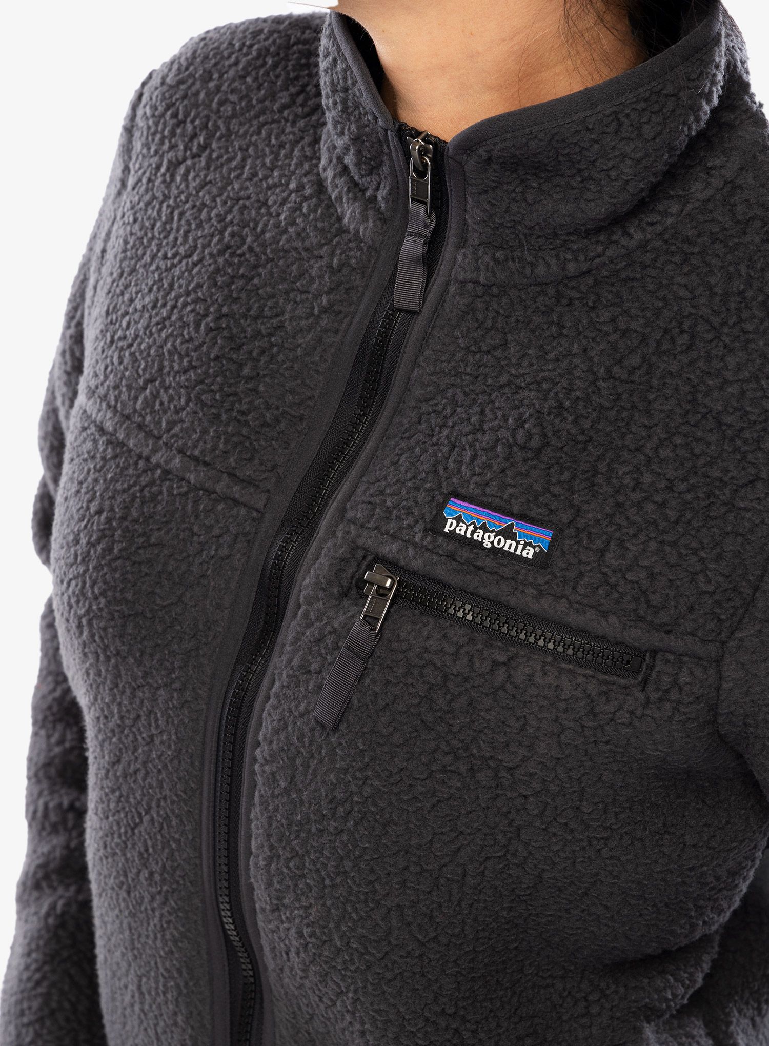Fleecová mikina dámská Patagonia Retro Pile Jacket - ink black