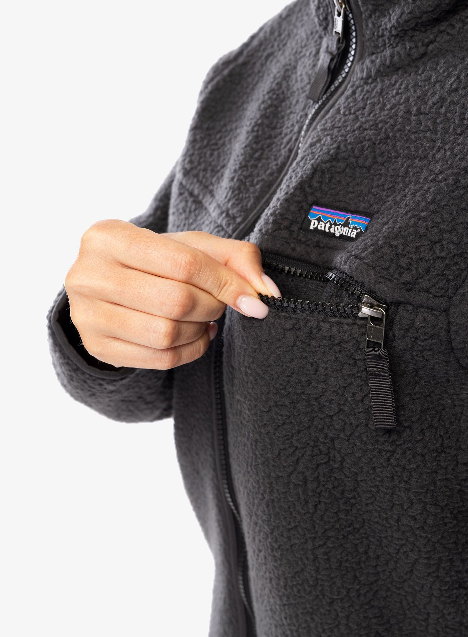 Fleecová mikina dámská Patagonia Retro Pile Jacket - ink black
